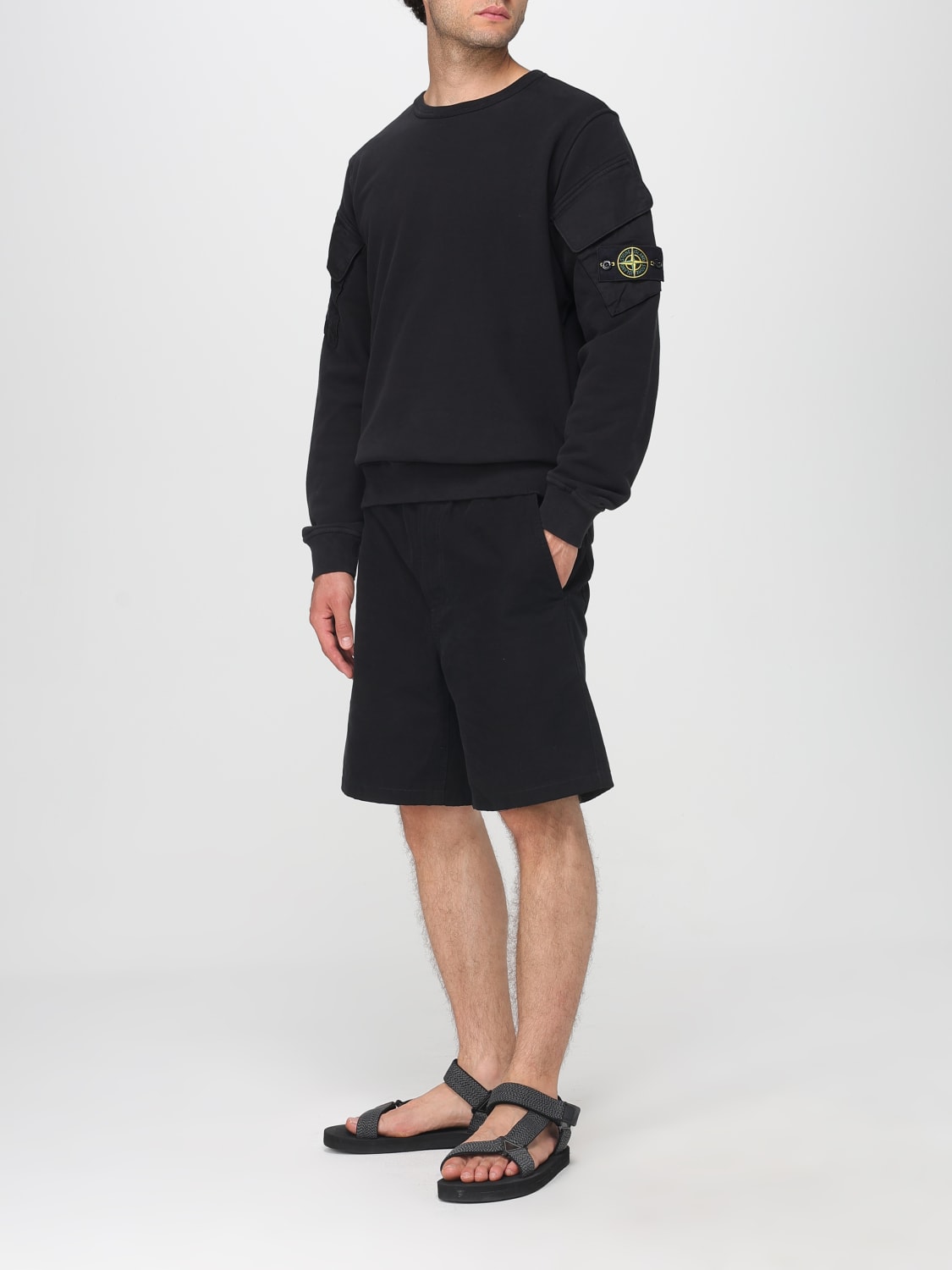 STONE ISLAND SUDADERA: Sudadera hombre Stone Island, Negro - Img 2