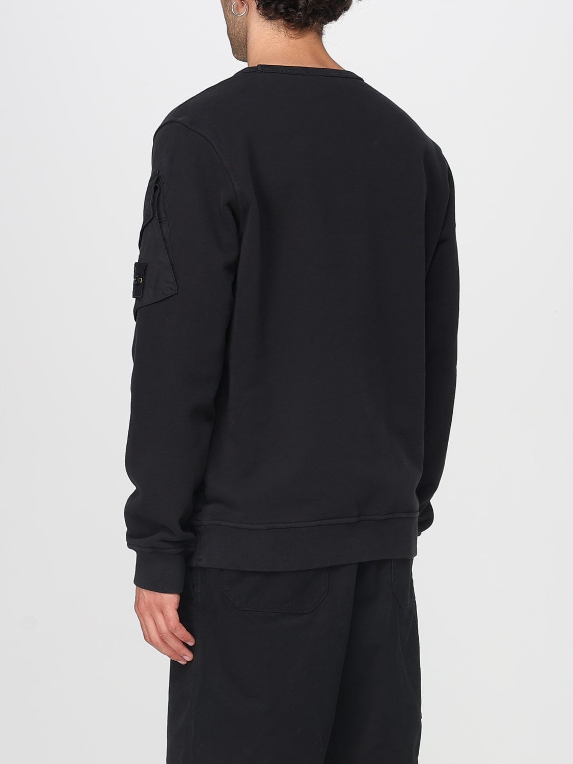STONE ISLAND SUDADERA: Sudadera hombre Stone Island, Negro - Img 3
