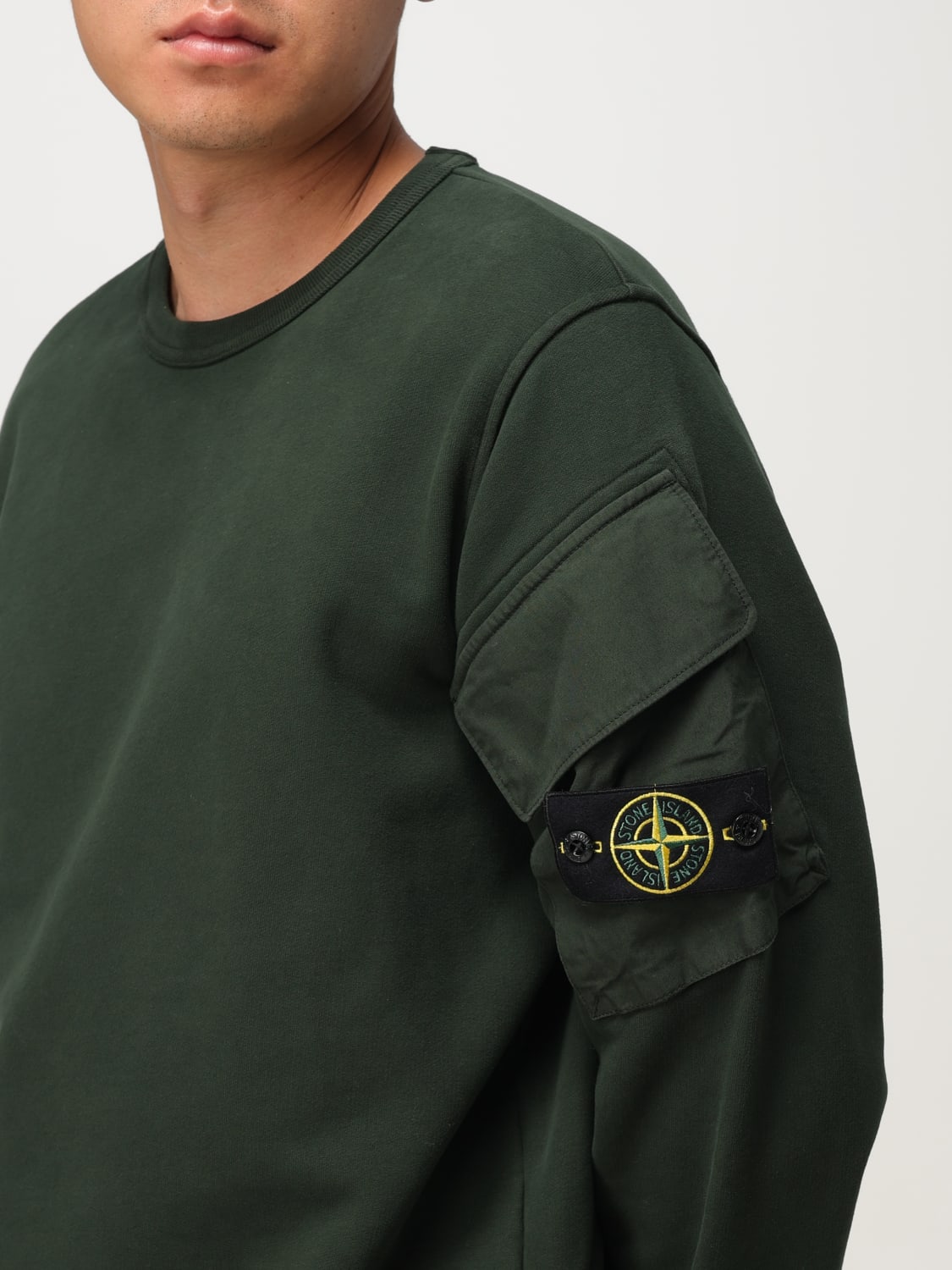 STONE ISLAND SWEATSHIRT: Sweatshirt men Stone Island, Green - Img 5