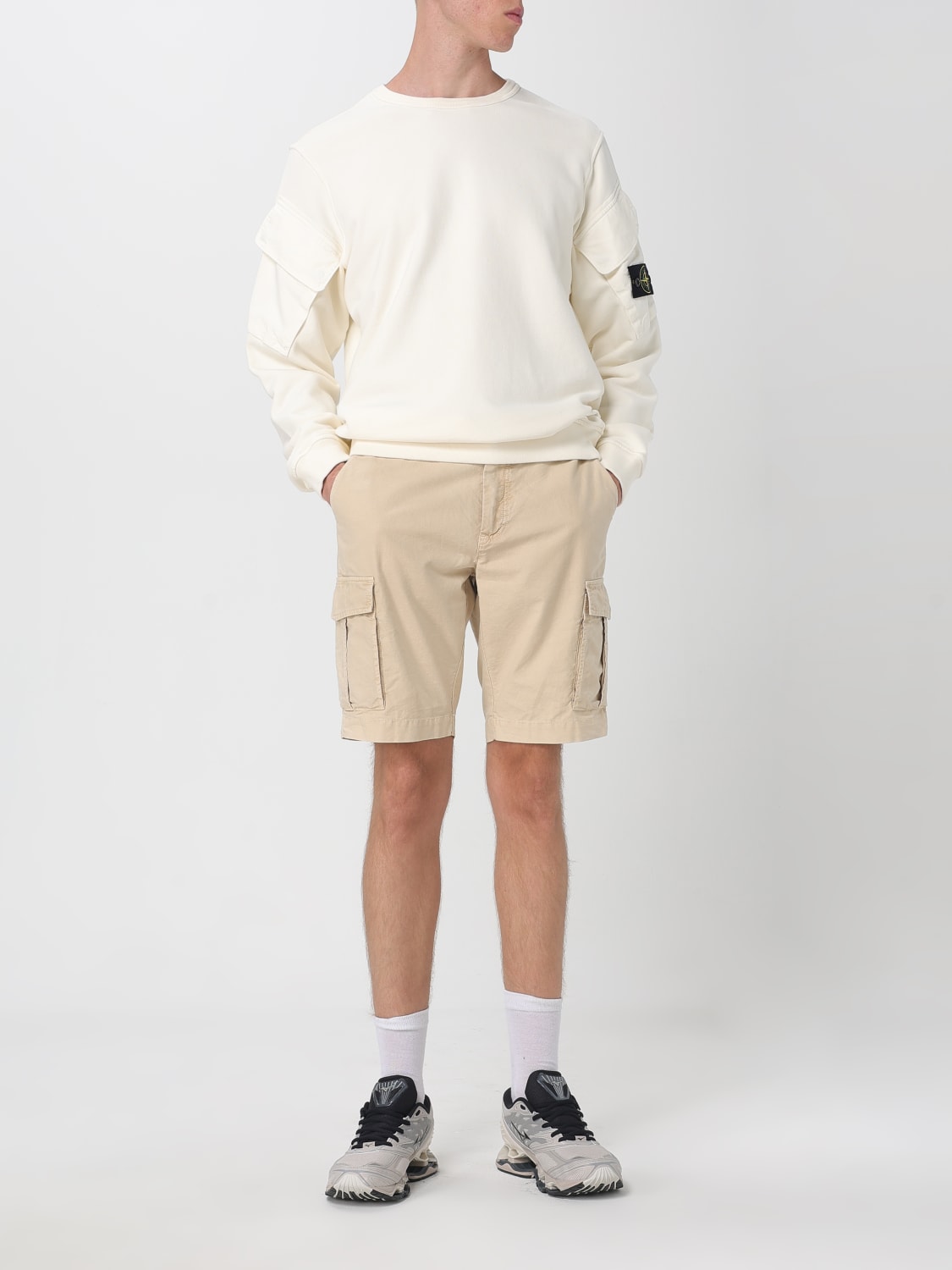 STONE ISLAND SWEATSHIRT: Sweatshirt men Stone Island, Ivory - Img 2