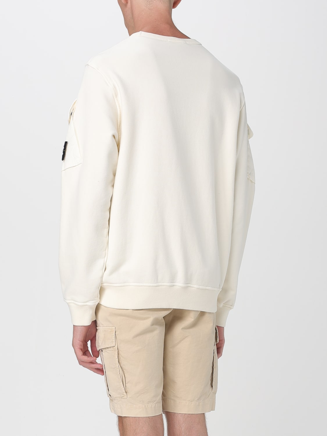STONE ISLAND SWEATSHIRT: Sweatshirt men Stone Island, Ivory - Img 3
