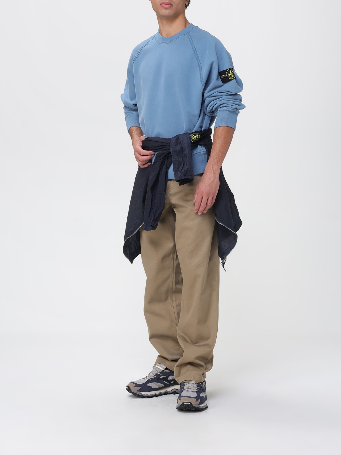 STONE ISLAND SUDADERA: Sudadera hombre Stone Island, Azul Claro - Img 2