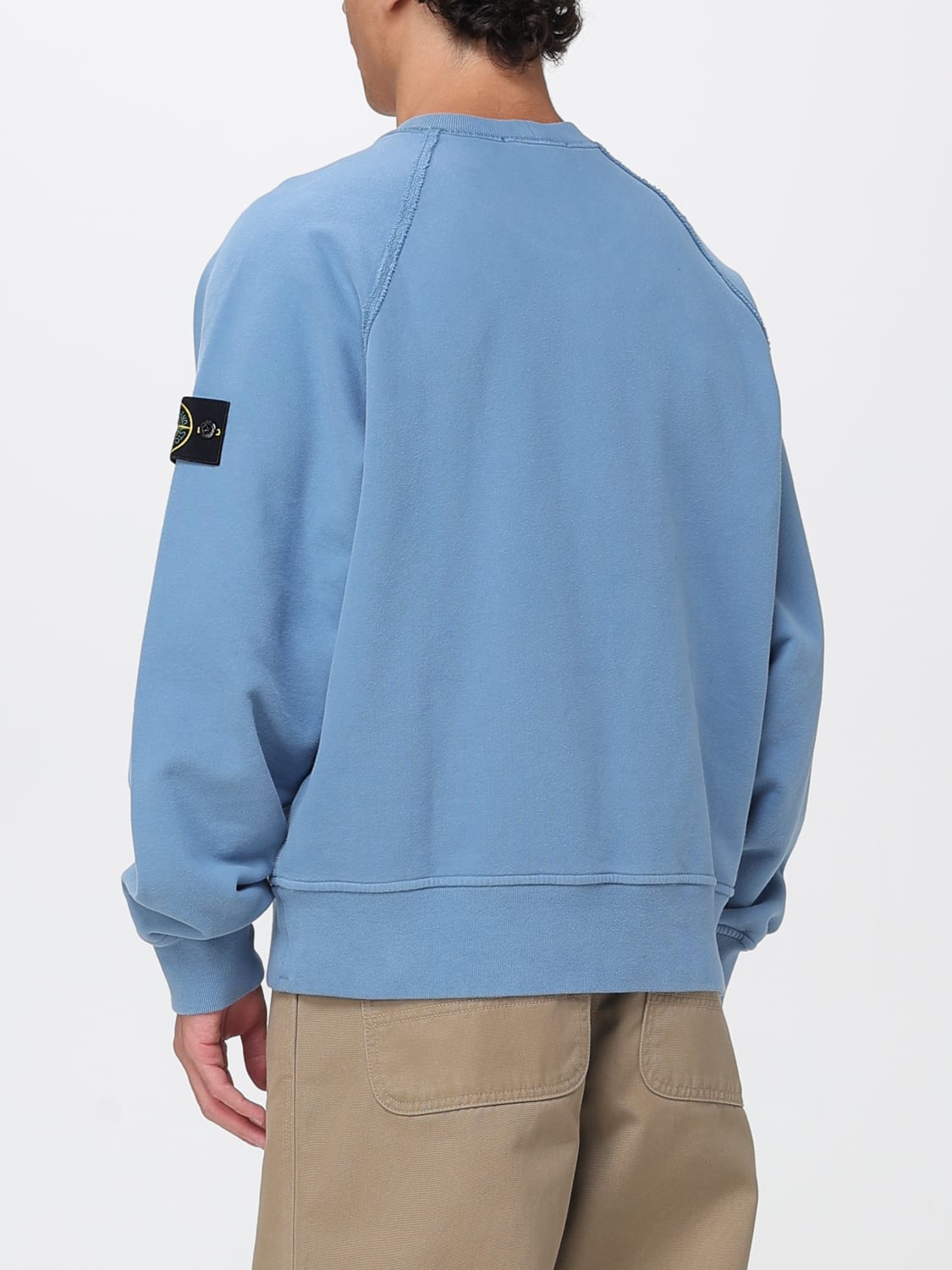 STONE ISLAND SUDADERA: Sudadera hombre Stone Island, Azul Claro - Img 3