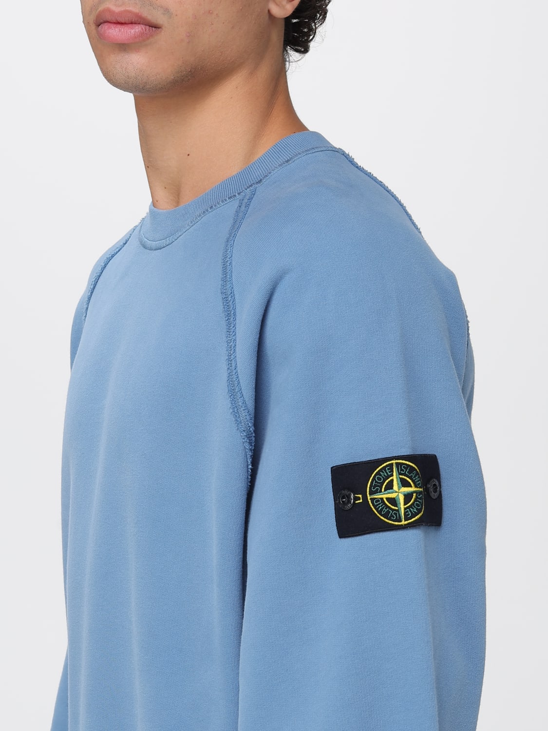 STONE ISLAND SUDADERA: Sudadera hombre Stone Island, Azul Claro - Img 4