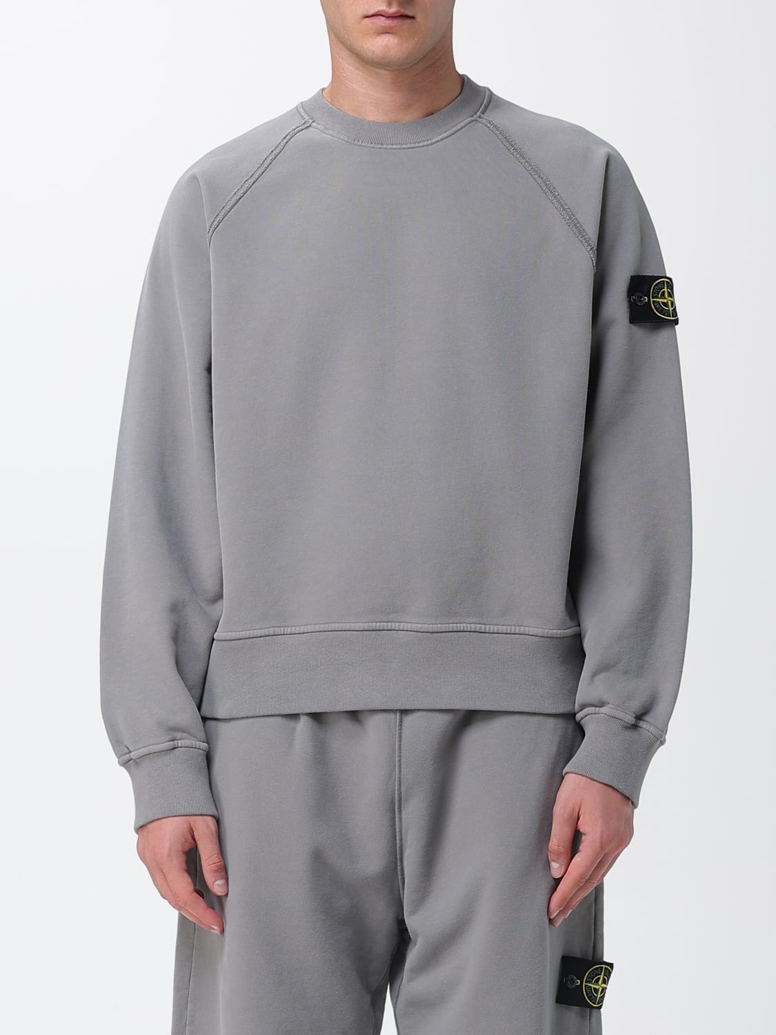 STONE ISLAND SWEATSHIRT: Sweatshirt men Stone Island, Grey - Img 1