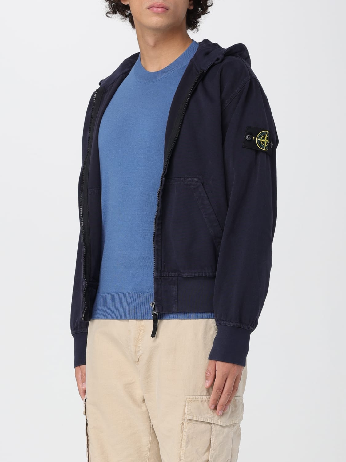 STONE ISLAND SWEATSHIRT: Sweatshirt men Stone Island, Blue - Img 4