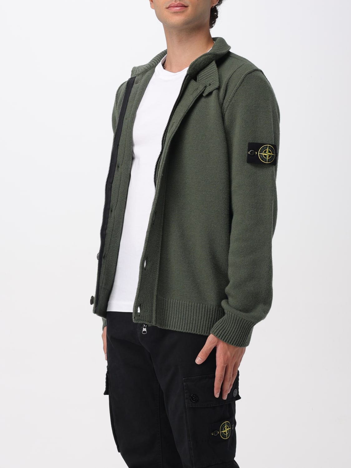 STONE ISLAND PULLOVER: Pullover herren Stone Island, Grün - Img 4