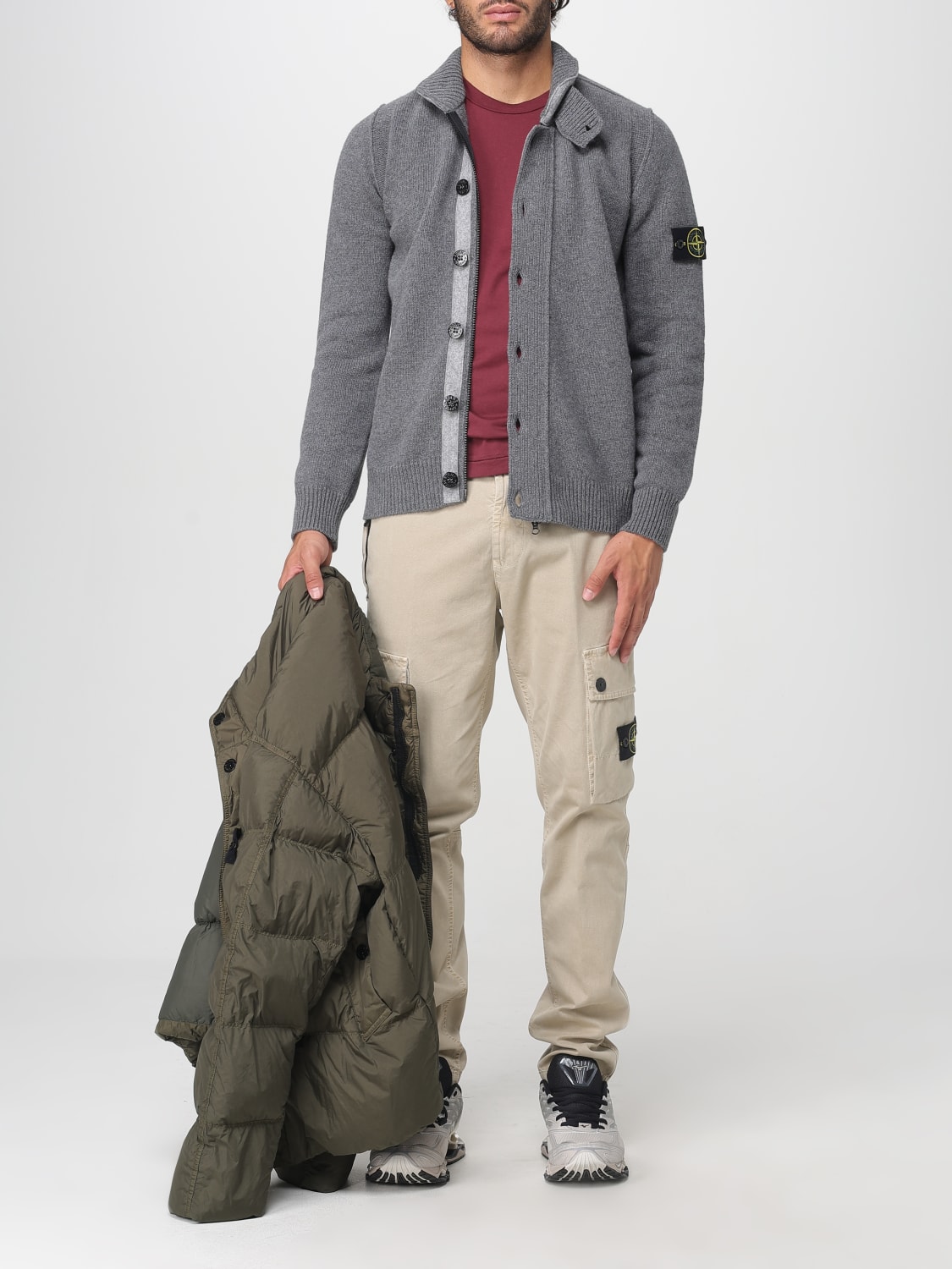 STONE ISLAND PULLOVER: Pullover herren Stone Island, Grau - Img 2