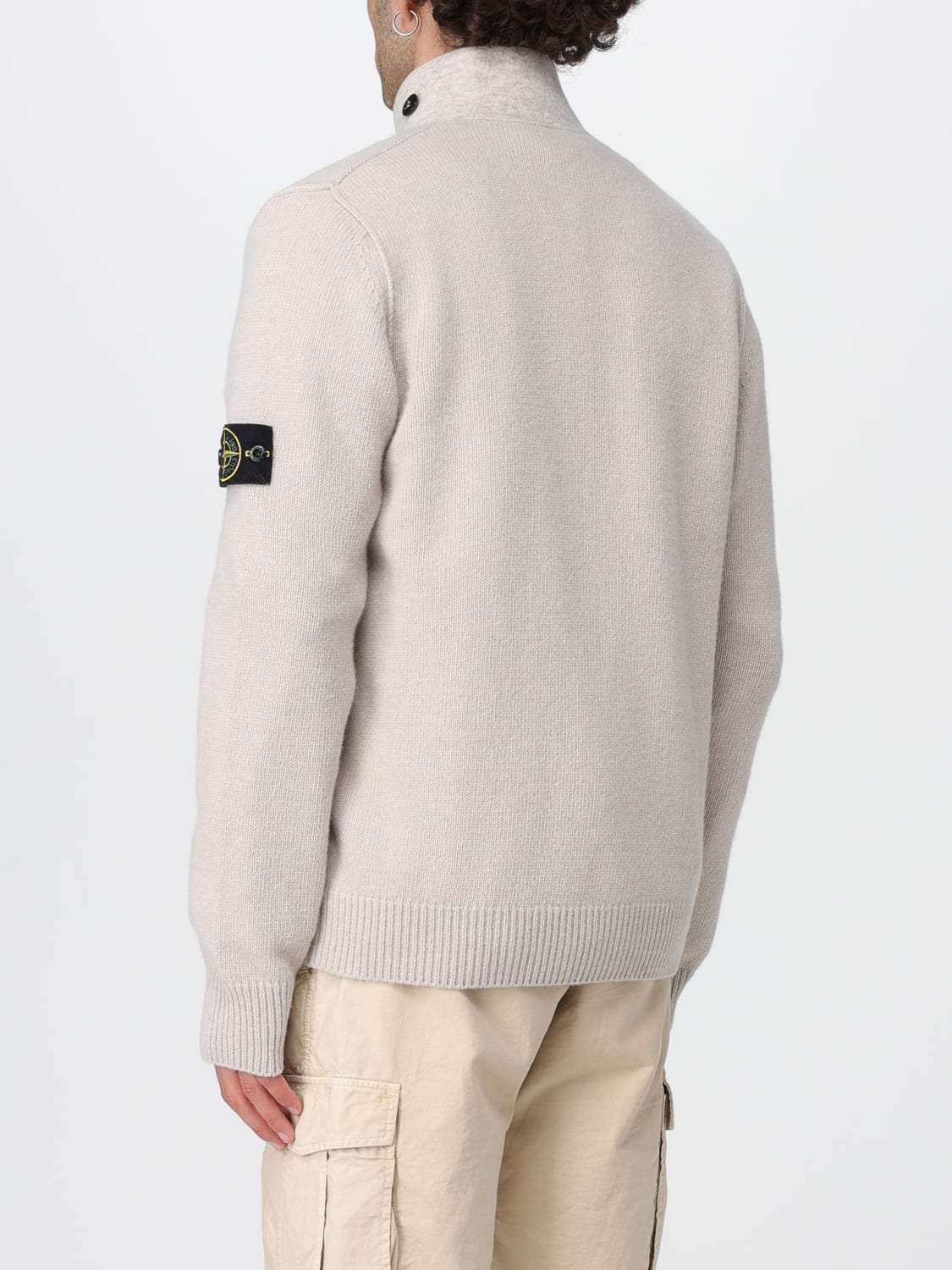 STONE ISLAND SWEATER: Sweater men Stone Island, Sand - Img 3