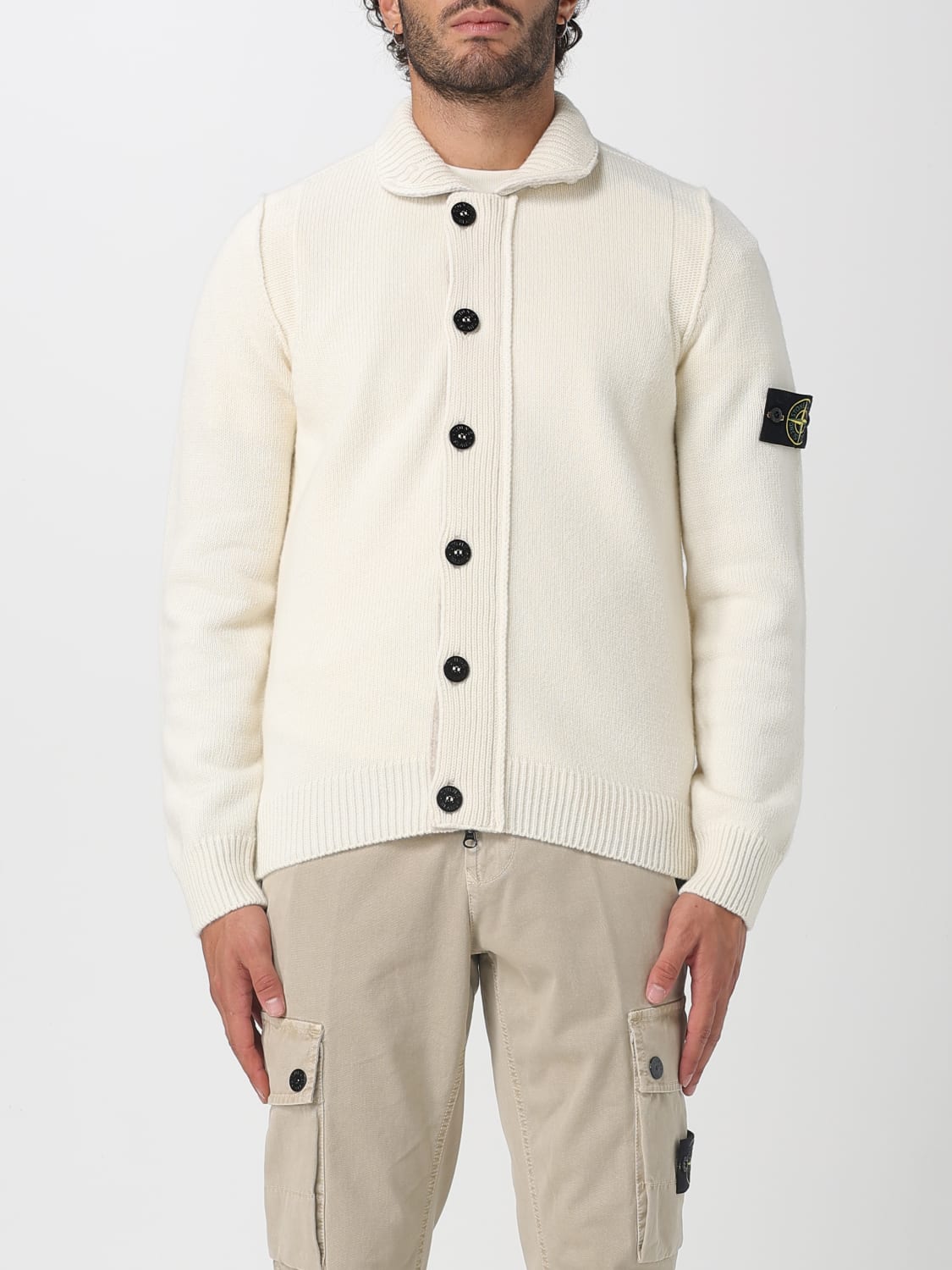 STONE ISLAND SWEATER: Sweater men Stone Island, Yellow Cream - Img 1