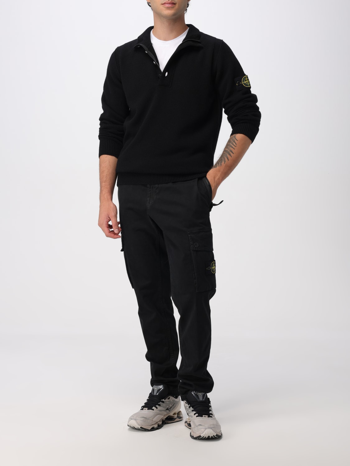 STONE ISLAND PULLOVER: Pullover herren Stone Island, Schwarz - Img 2