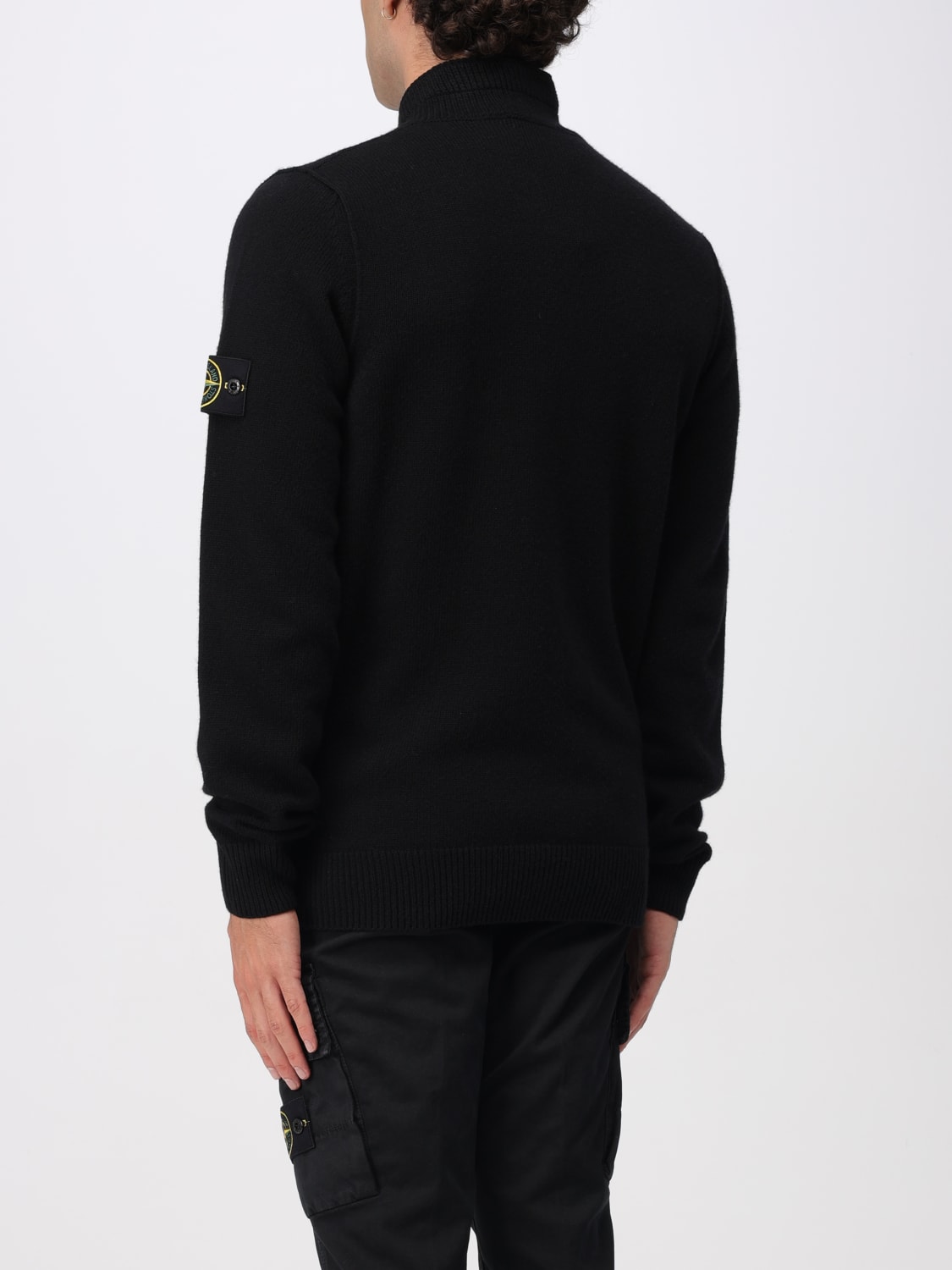 STONE ISLAND PULLOVER: Pullover herren Stone Island, Schwarz - Img 3