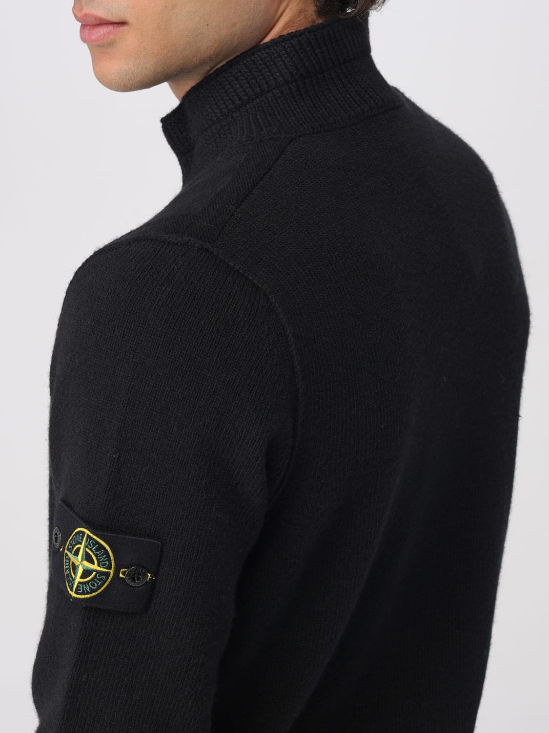 STONE ISLAND PULLOVER: Pullover herren Stone Island, Schwarz - Img 5
