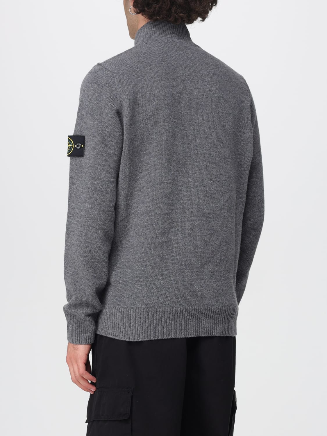 STONE ISLAND PULLOVER: Pullover herren Stone Island, Grau - Img 3