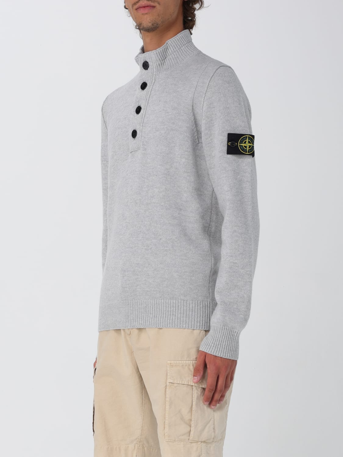 STONE ISLAND PULLOVER: Pullover herren Stone Island, Charcoal - Img 4