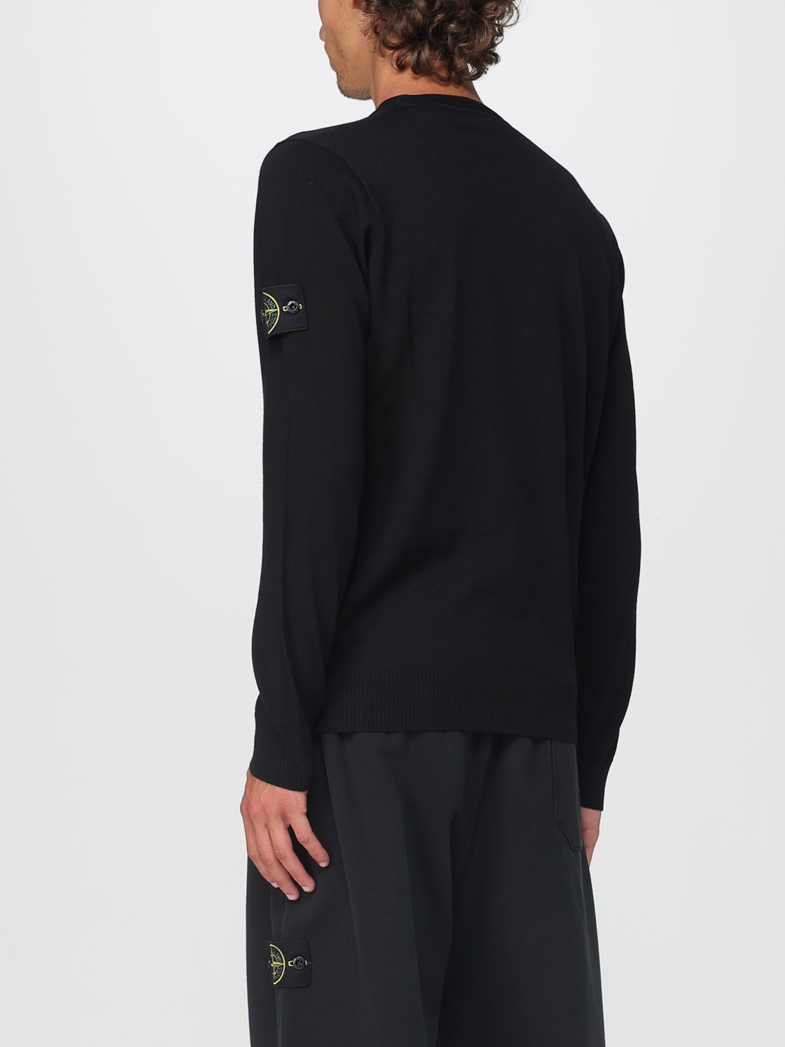 STONE ISLAND SWEATER: Sweater men Stone Island, Black - Img 3