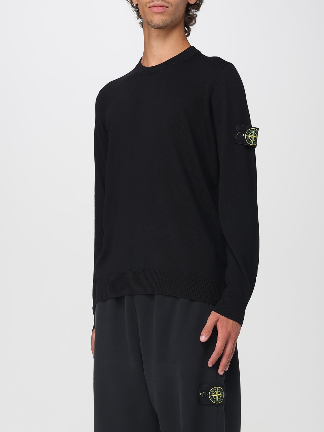 STONE ISLAND SWEATER: Sweater men Stone Island, Black - Img 4