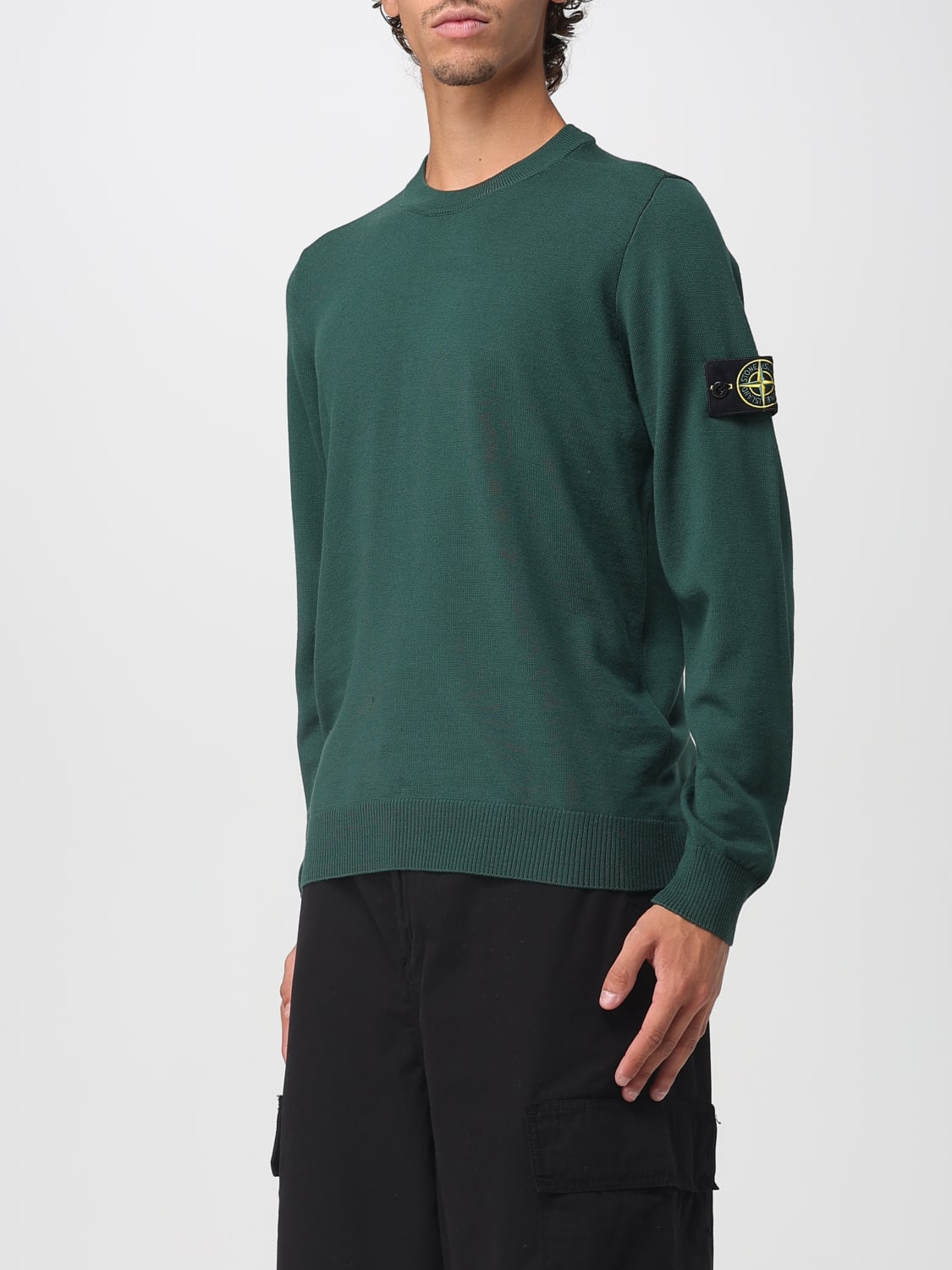 STONE ISLAND SWEATER: Sweater men Stone Island, Green - Img 4