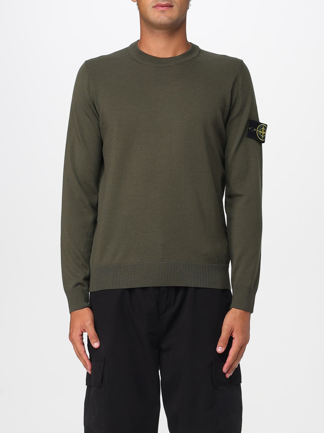 STONE ISLAND SWEATER: Sweater men Stone Island, Military - Img 1
