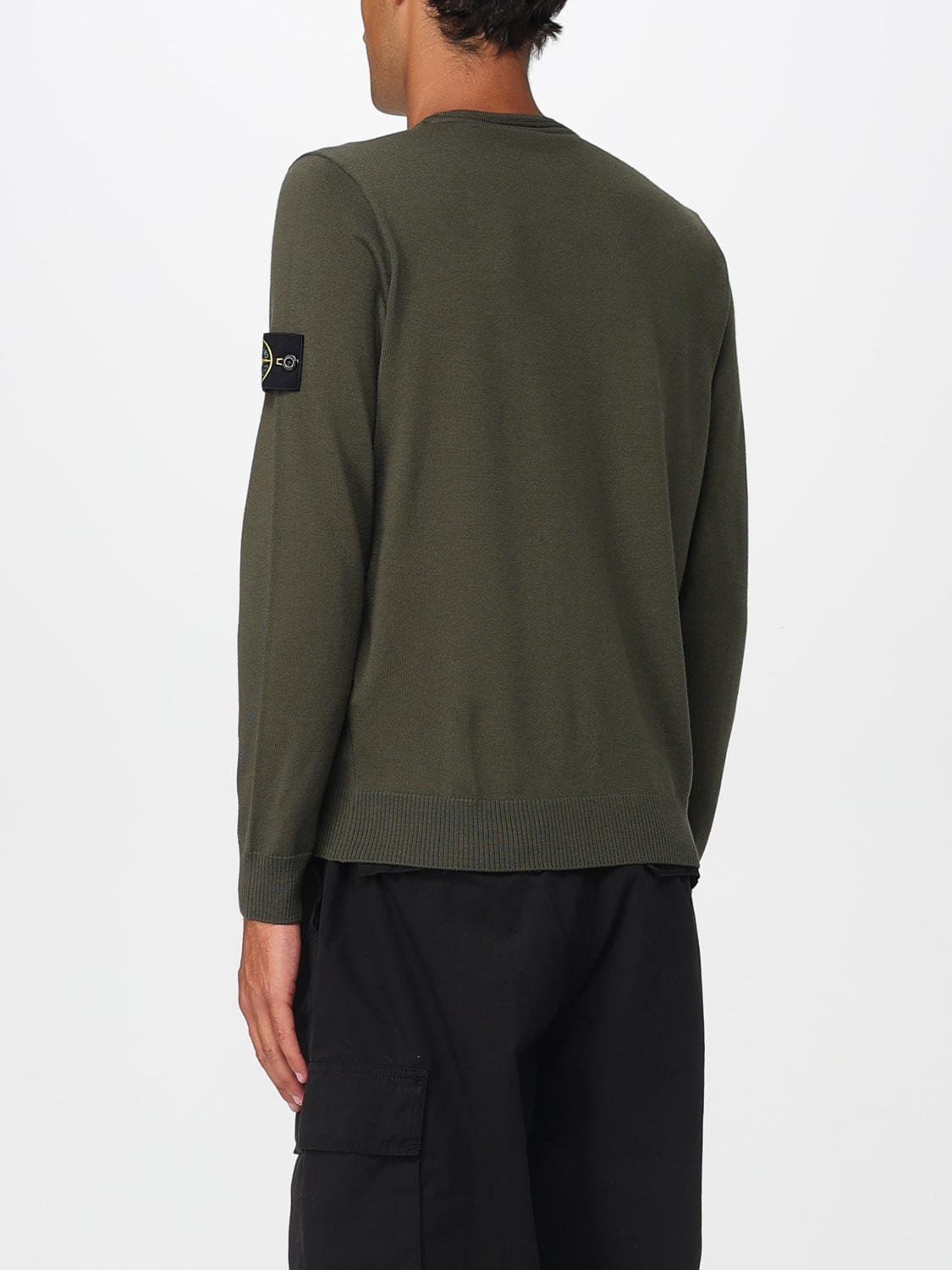 STONE ISLAND SWEATER: Sweater men Stone Island, Military - Img 3