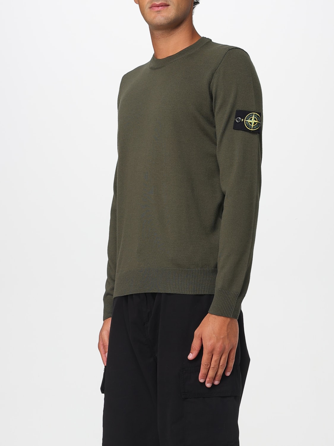 STONE ISLAND SWEATER: Sweater men Stone Island, Military - Img 4