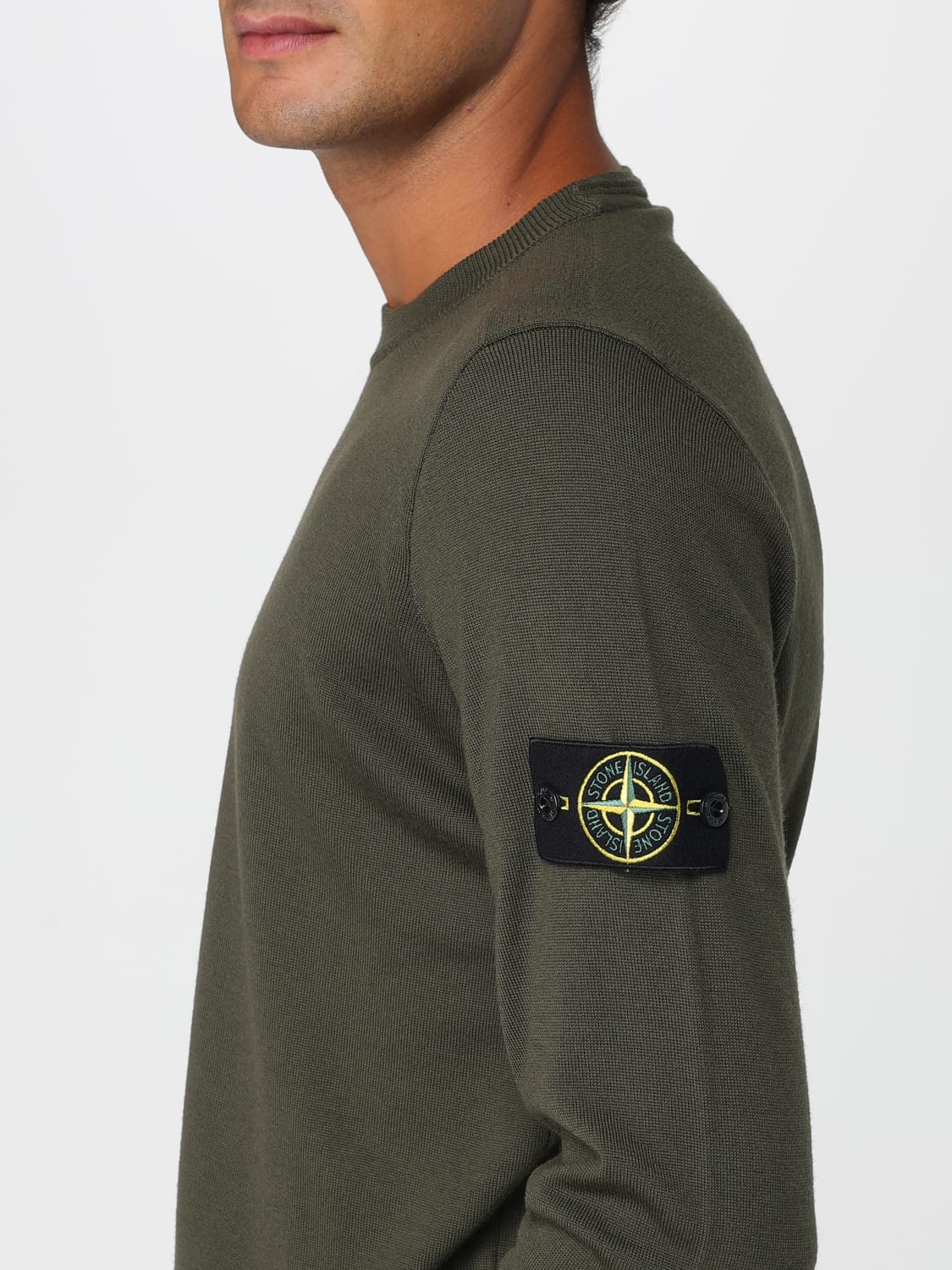 STONE ISLAND SWEATER: Sweater men Stone Island, Military - Img 5