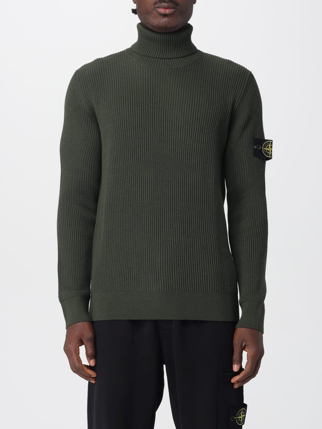 STONE ISLAND SWEATER: Sweater men Stone Island, Grey 1 - Img 1