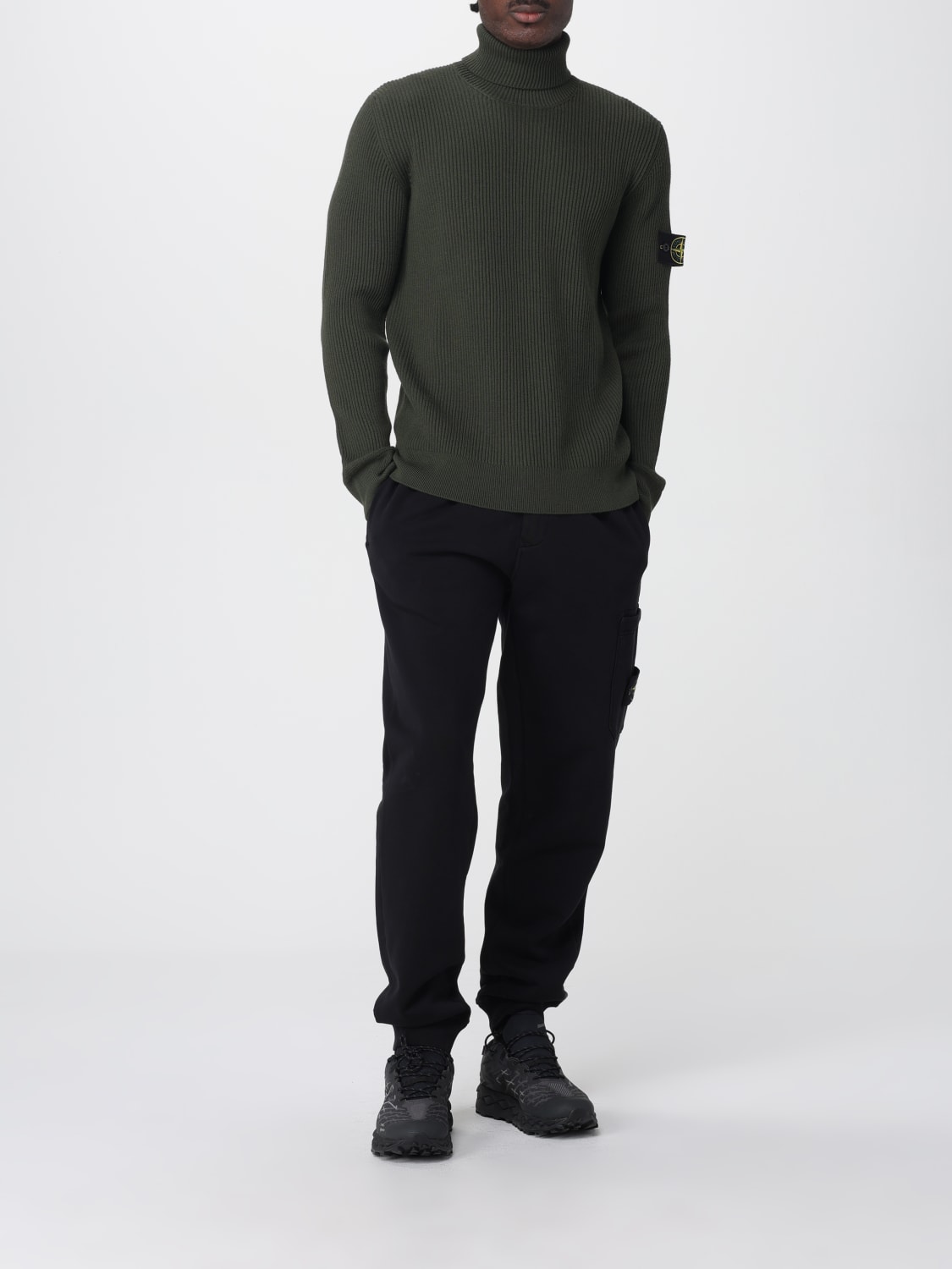 STONE ISLAND SWEATER: Sweater men Stone Island, Grey 1 - Img 2