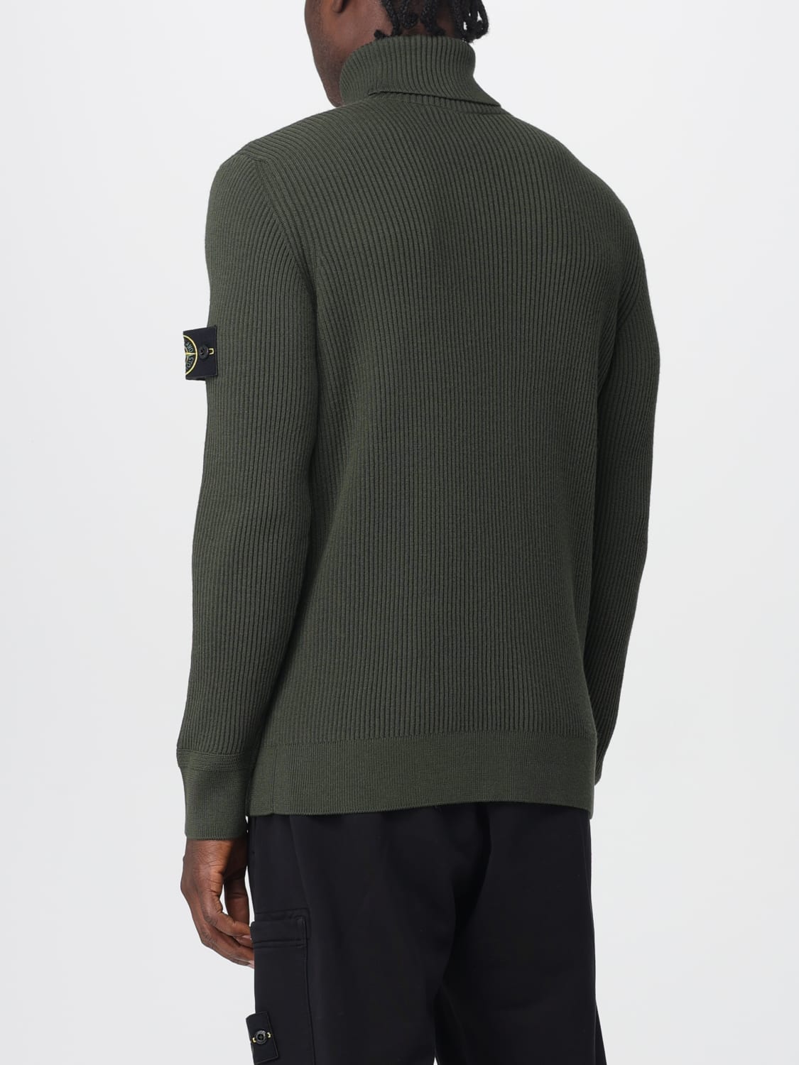 STONE ISLAND SWEATER: Sweater men Stone Island, Grey 1 - Img 3