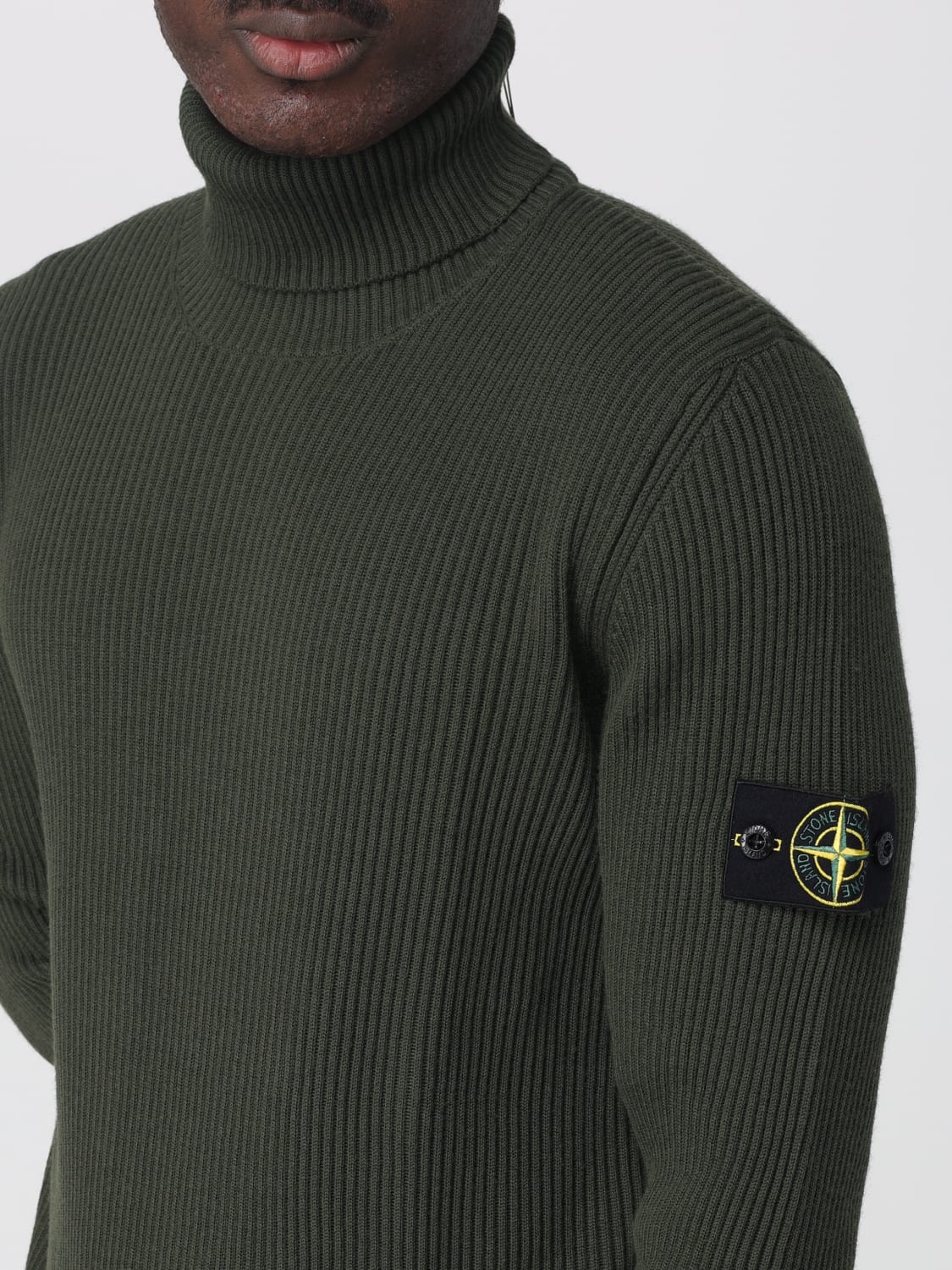 STONE ISLAND SWEATER: Sweater men Stone Island, Grey 1 - Img 4