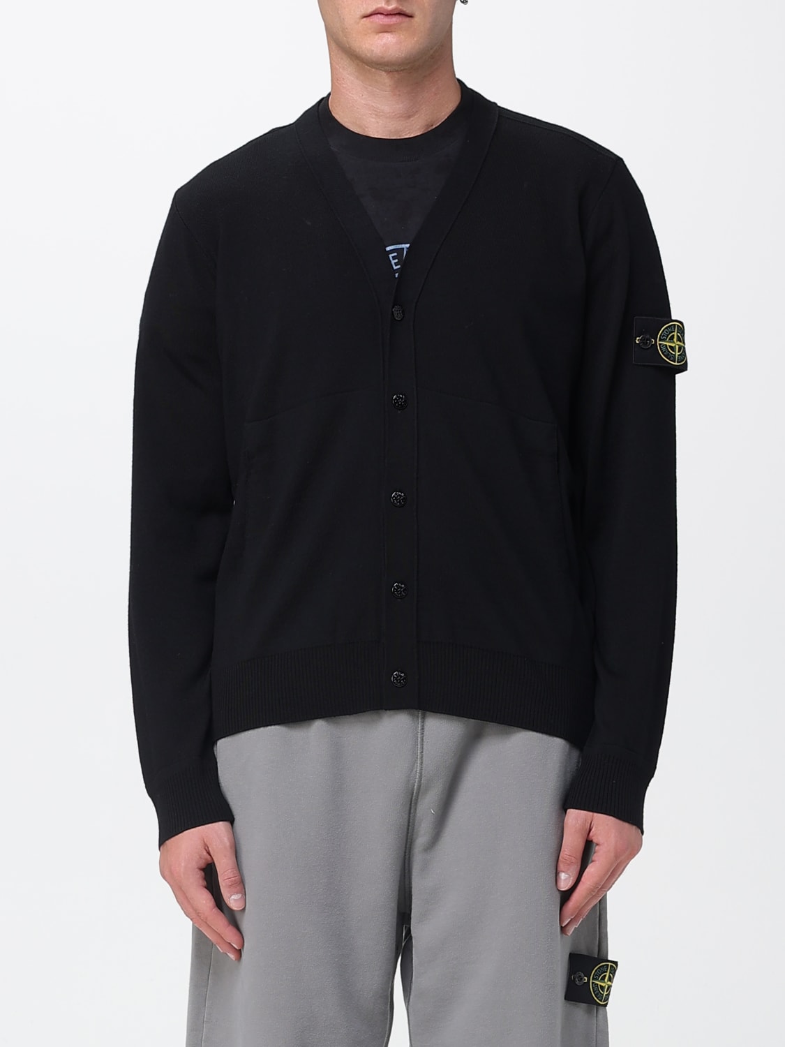 STONE ISLAND SWEATER: Sweater men Stone Island, Black - Img 1