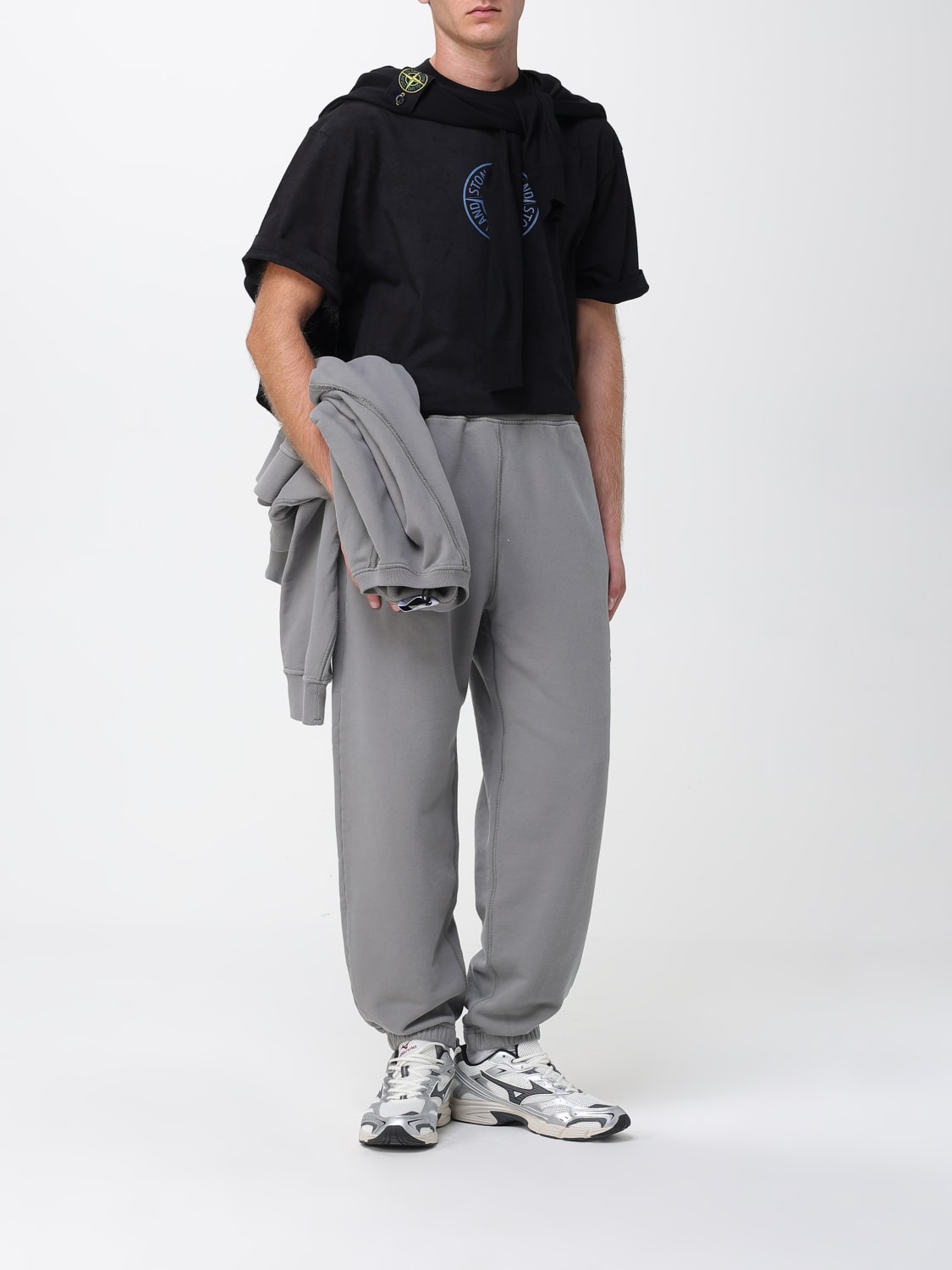 STONE ISLAND SWEATER: Sweater men Stone Island, Black - Img 2