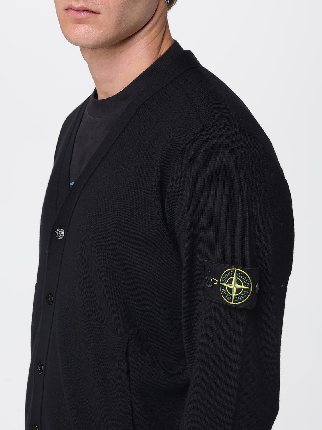 STONE ISLAND SWEATER: Sweater men Stone Island, Black - Img 5