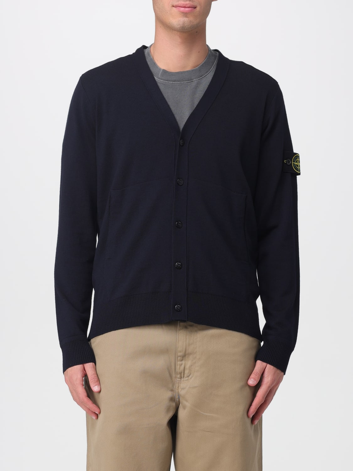 STONE ISLAND SWEATER: Sweater men Stone Island, Blue - Img 1