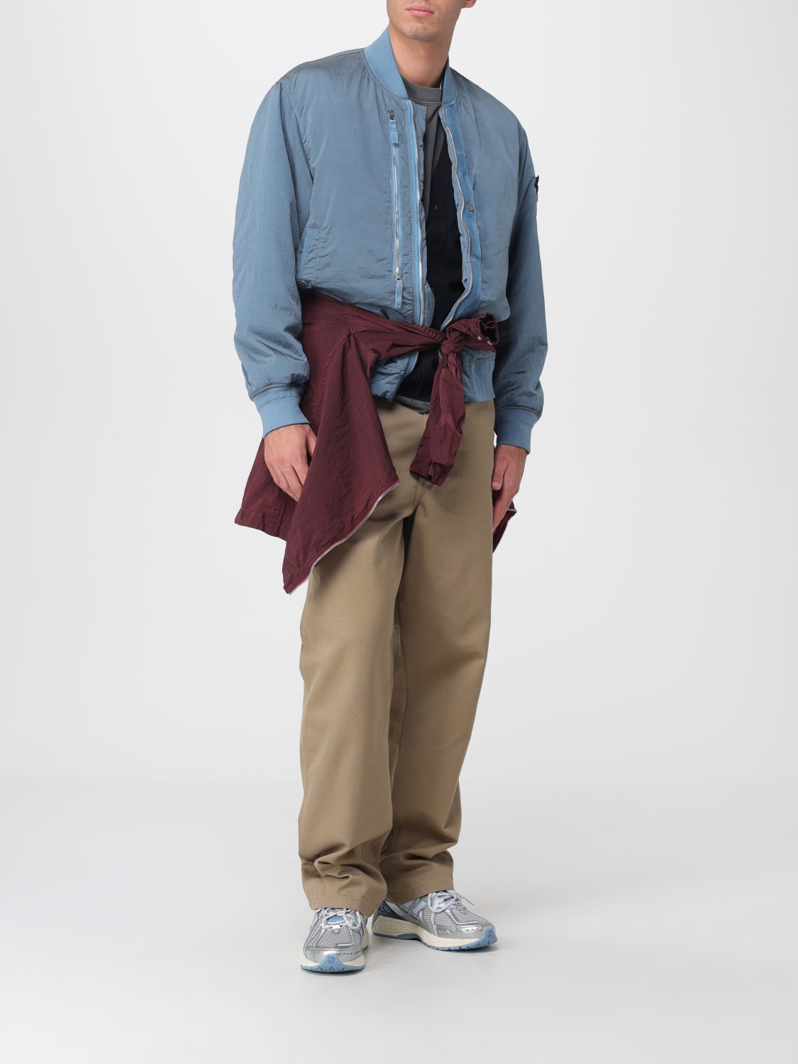 STONE ISLAND SWEATER: Sweater men Stone Island, Blue - Img 2