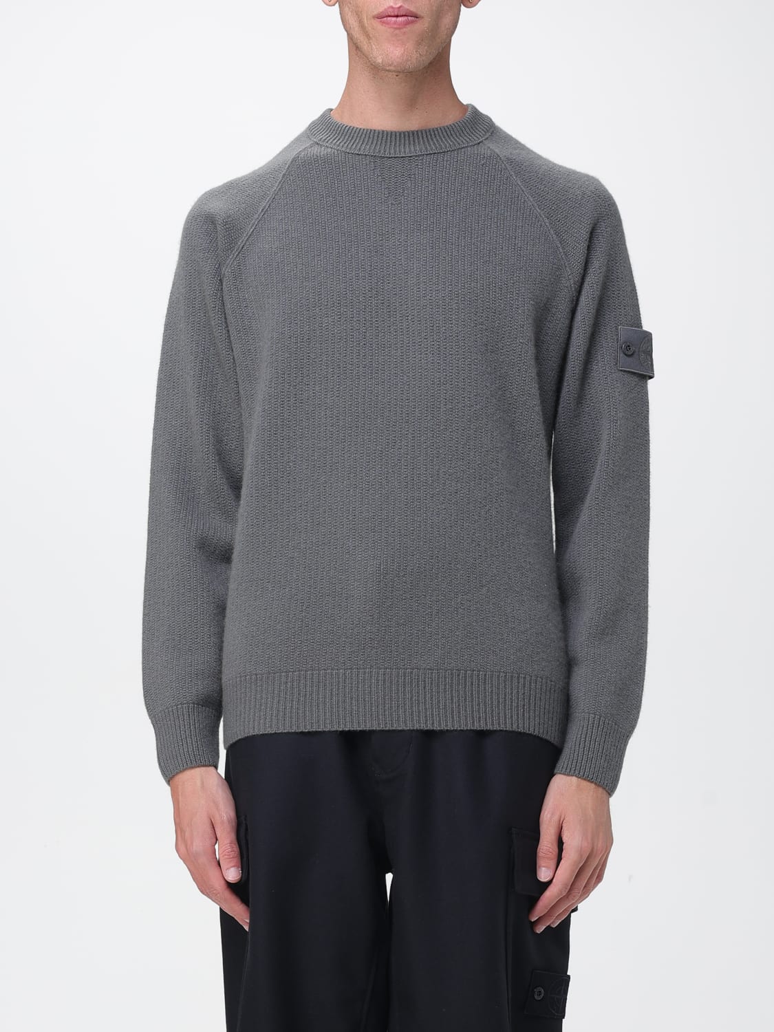 STONE ISLAND SWEATER: Sweater men Stone Island, Grey - Img 1