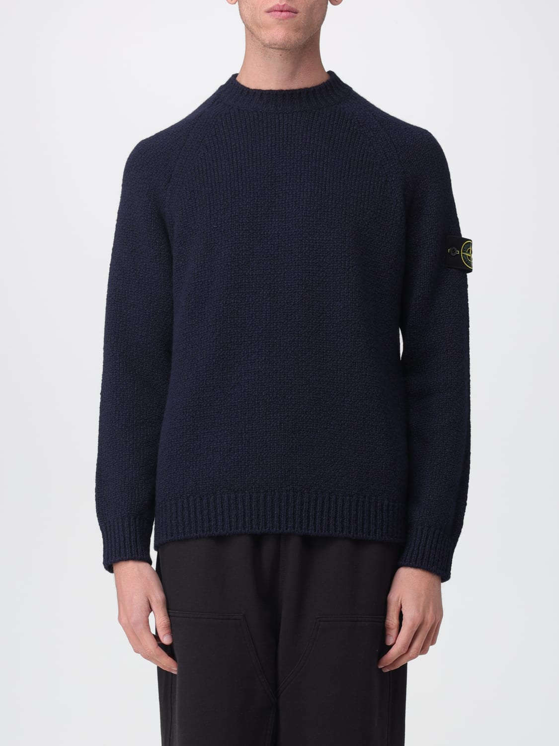 STONE ISLAND SWEATER: Sweater men Stone Island, Blue - Img 1
