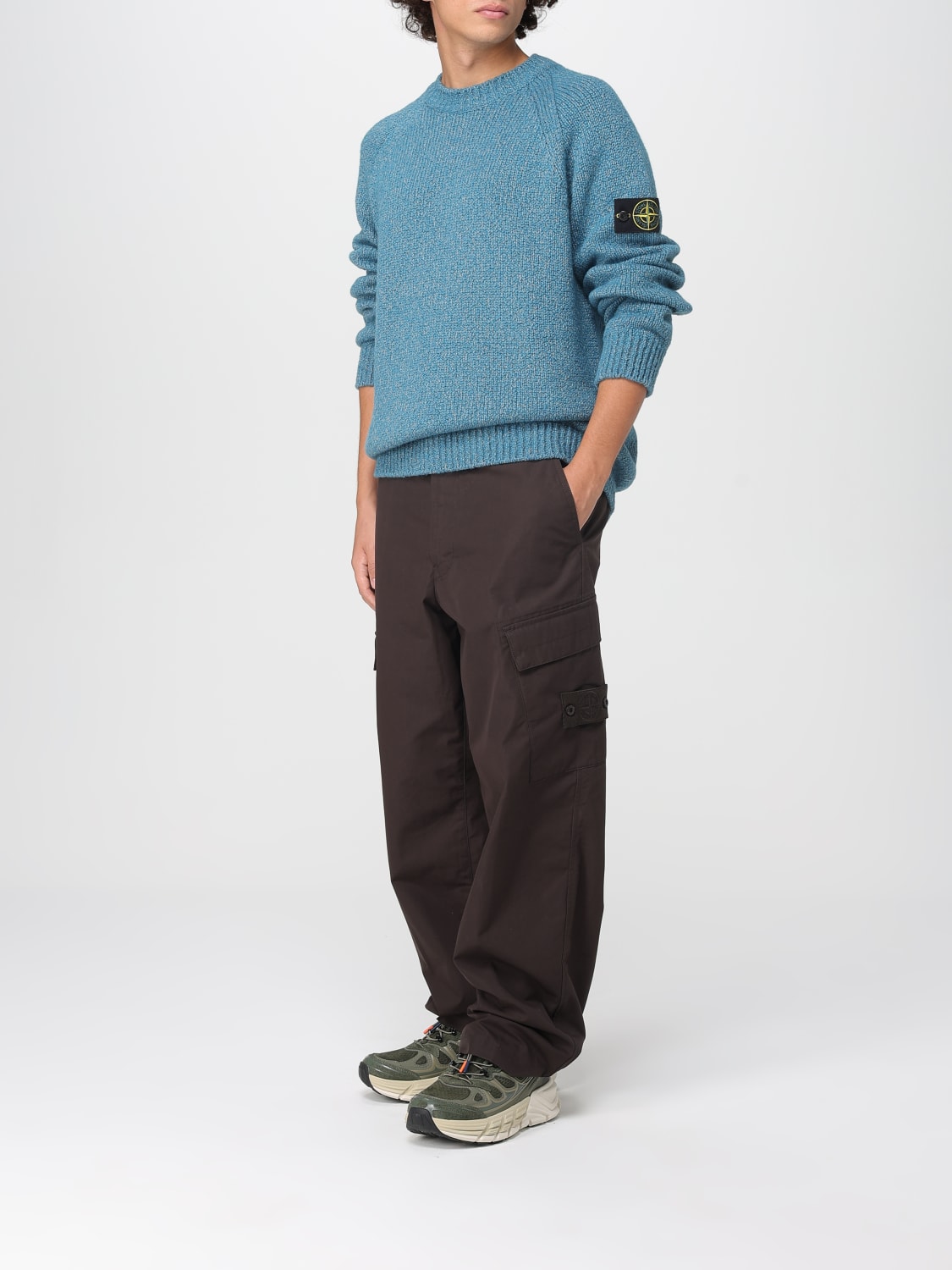 STONE ISLAND SWEATER: Sweater men Stone Island, Gnawed Blue - Img 2