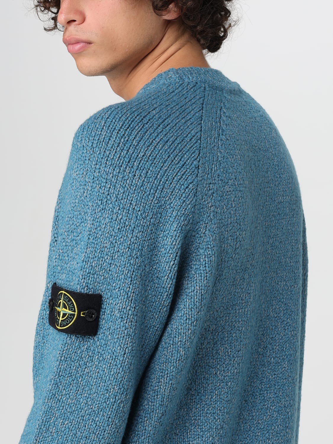 STONE ISLAND SWEATER: Sweater men Stone Island, Gnawed Blue - Img 5
