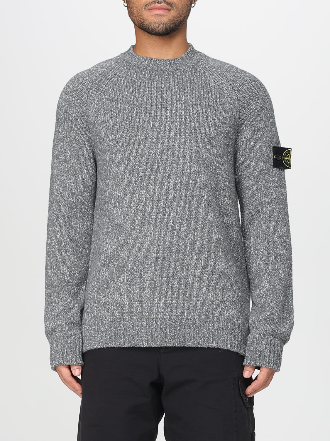 STONE ISLAND SWEATER: Sweater men Stone Island, Grey - Img 1