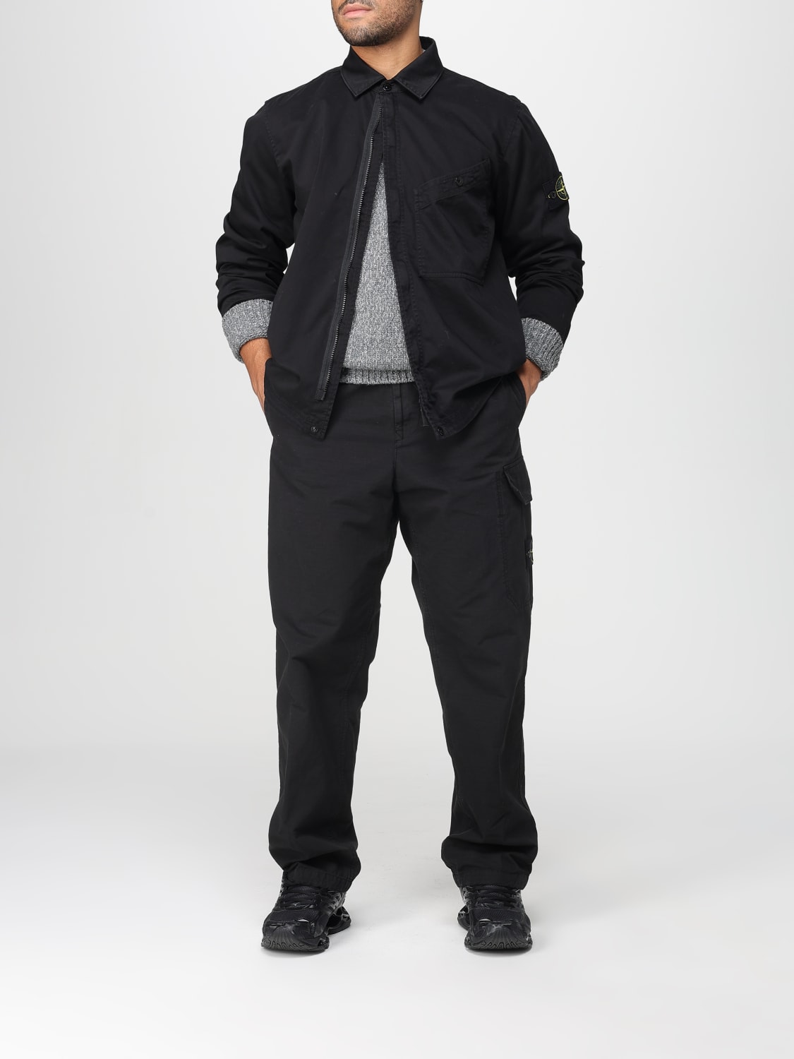 STONE ISLAND SWEATER: Sweater men Stone Island, Grey - Img 2