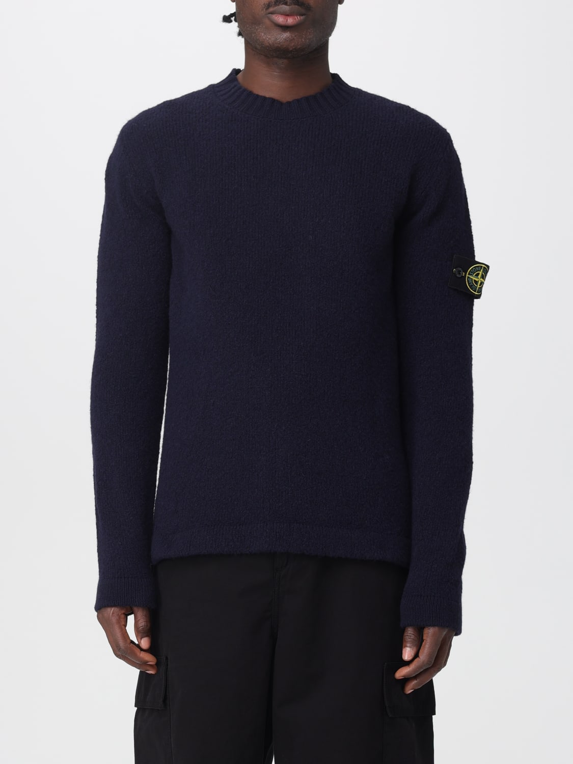 STONE ISLAND SWEATER: Sweater men Stone Island, Blue - Img 1