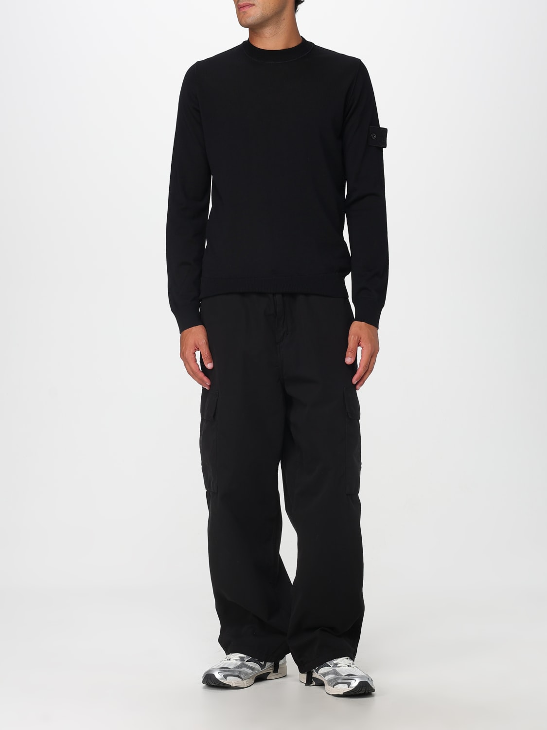 STONE ISLAND SWEATER: Sweater men Stone Island, Black - Img 2