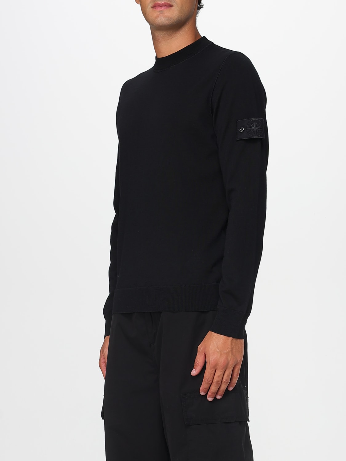 STONE ISLAND SWEATER: Sweater men Stone Island, Black - Img 4