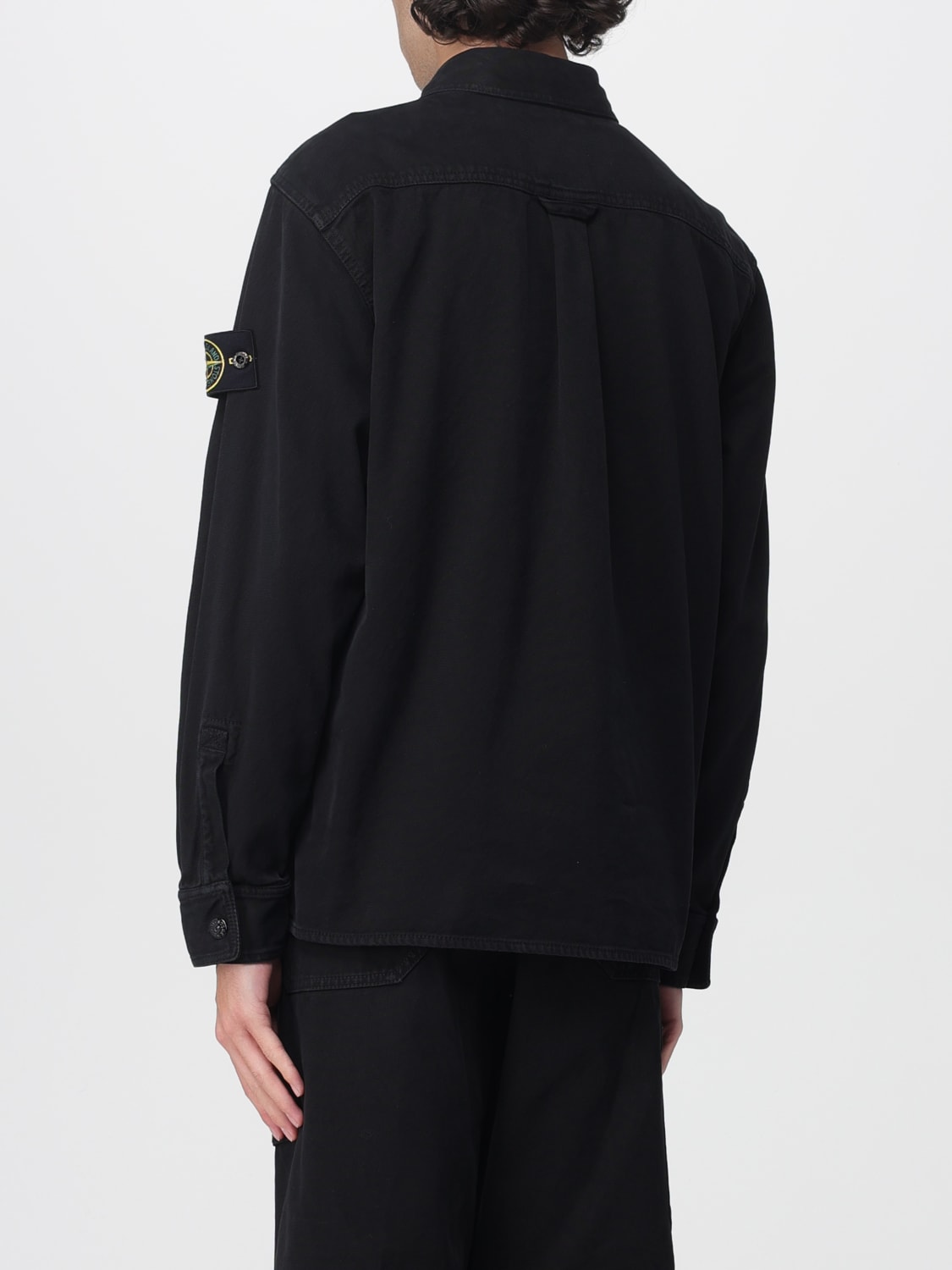 STONE ISLAND JACKET: Shirt men Stone Island, Black - Img 2