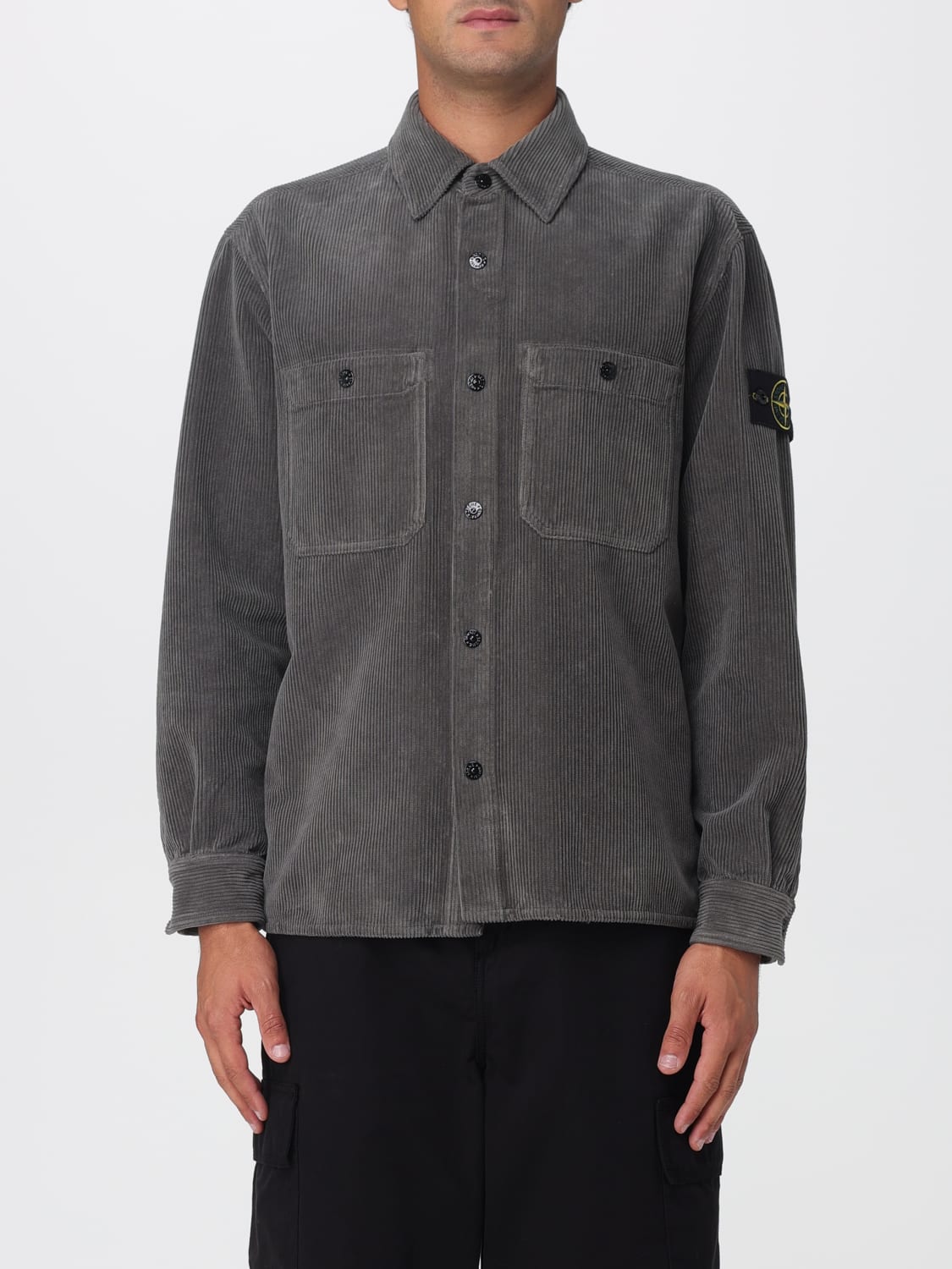 STONE ISLAND SHIRT: Shirt men Stone Island, Grey - Img 1