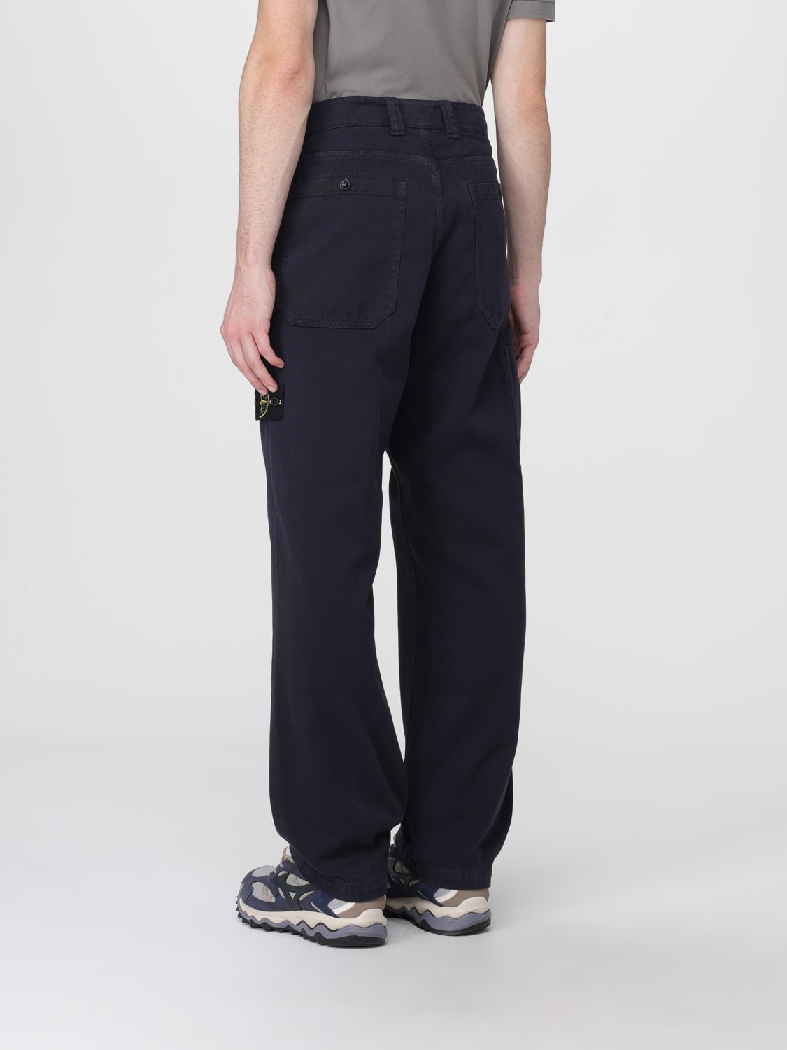 STONE ISLAND PANTS: Pants men Stone Island, Blue - Img 3