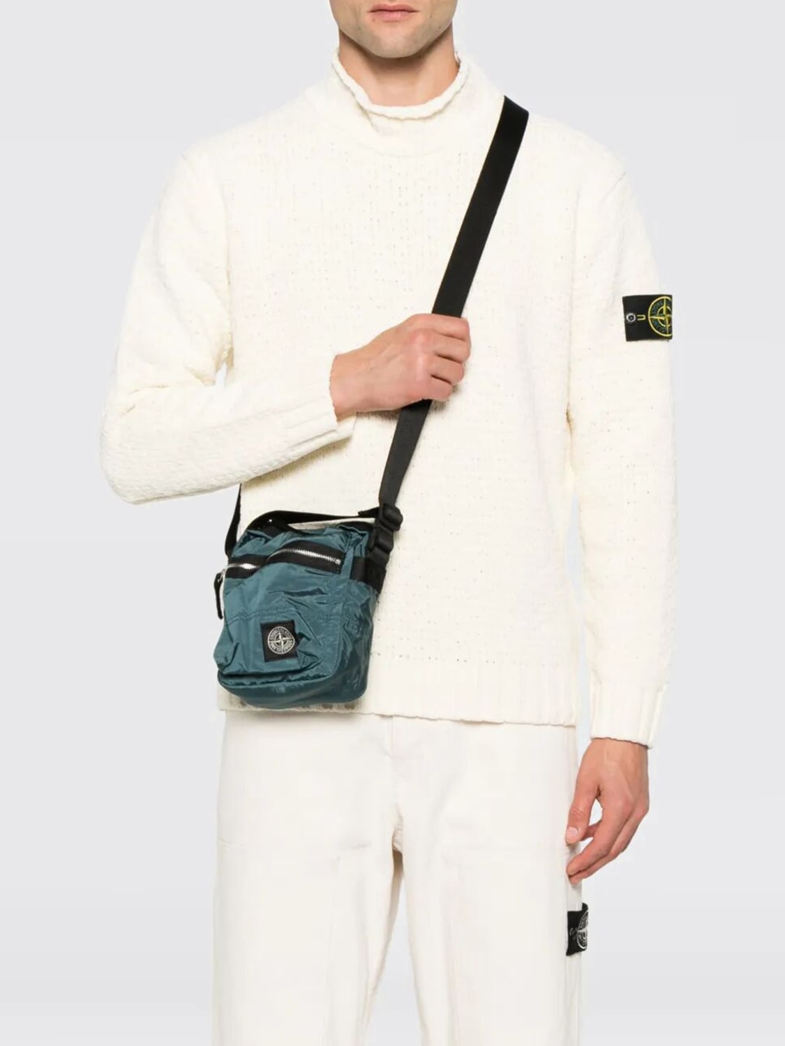 STONE ISLAND SHOULDER BAG: Bags men Stone Island, Green - Img 2