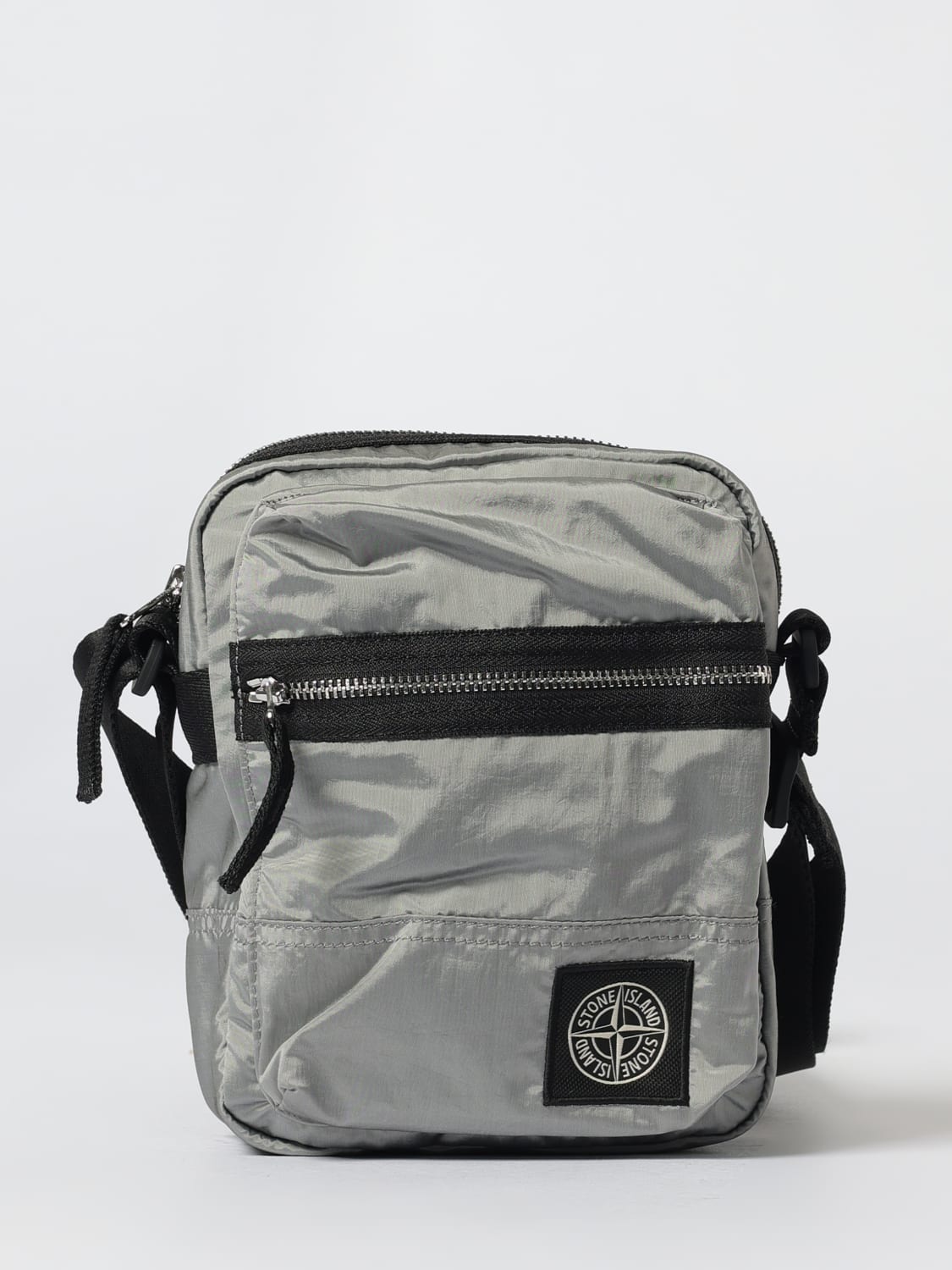 STONE ISLAND BORSA A TRACOLLA: Borsa a tracolla Stone Island, Grigio - Img 1