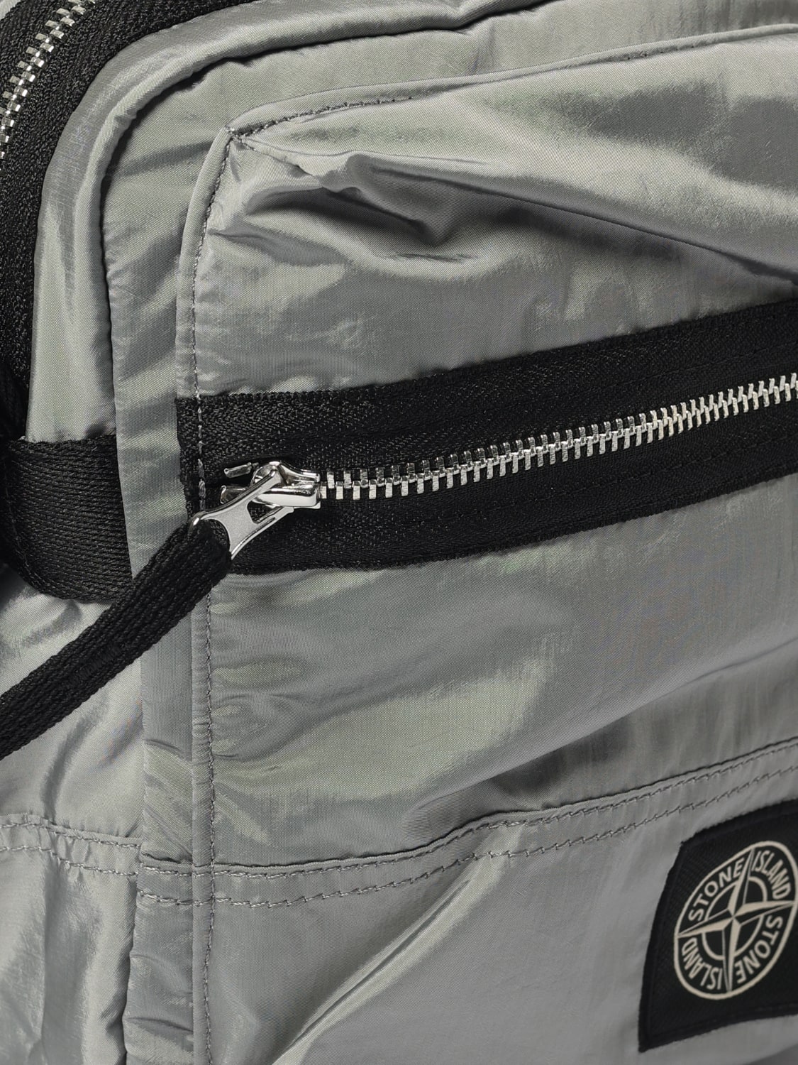 STONE ISLAND BORSA A TRACOLLA: Borsa a tracolla Stone Island, Grigio - Img 3